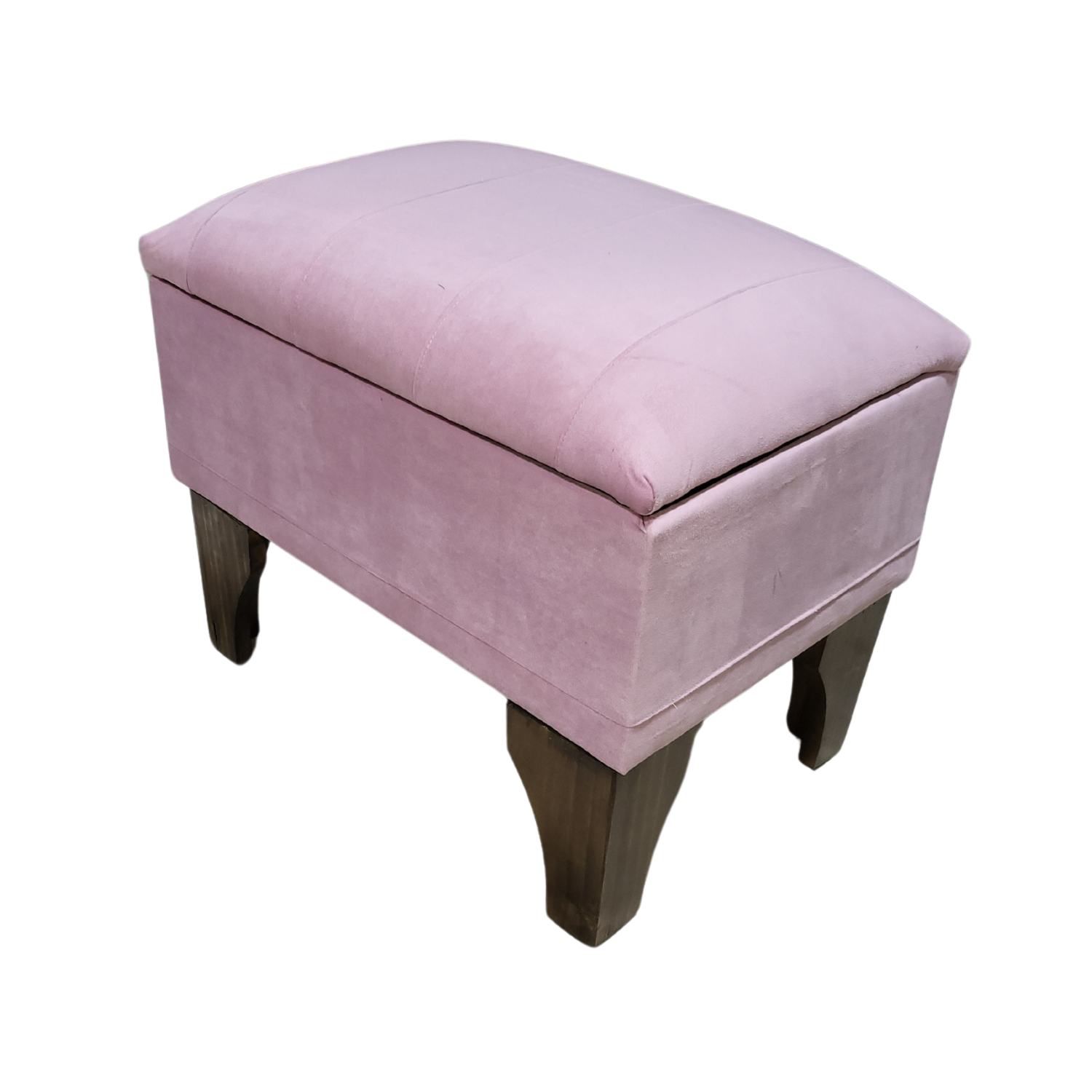 BANQUETA MUEBLES RIMAR BAUL PALO ROSA FELPA LINEAL 60X40X45 - 3