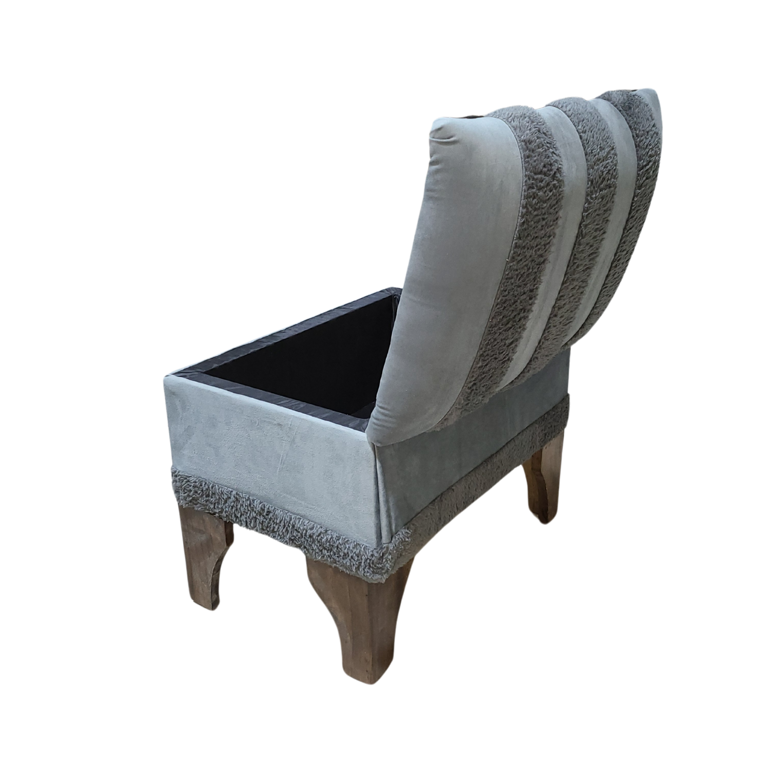 BANQUETA MUEBLES RIMAR BAUL PULU GRIS 60X40X45 - 4