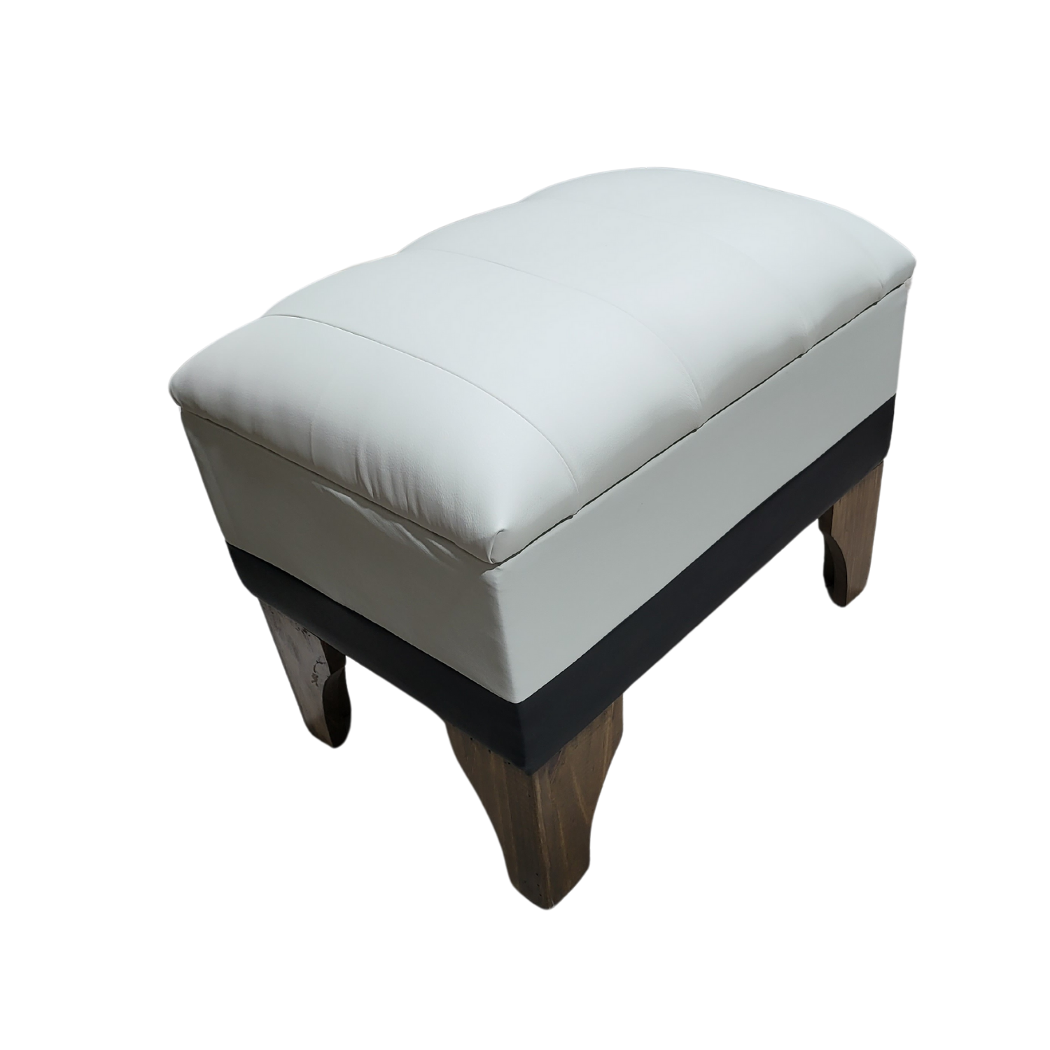 BANQUETA MUEBLES RIMAR BAUL BICOLOR ECO CUERO LINEAL 60X40X45 - 2