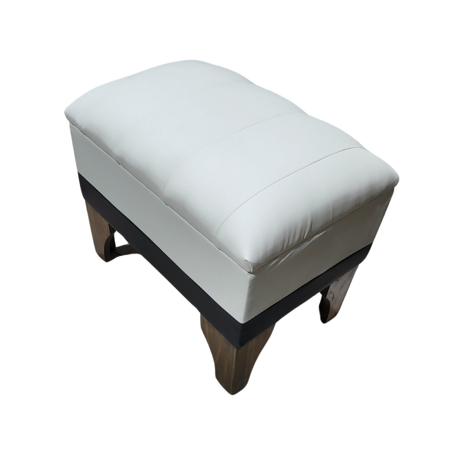 BANQUETA MUEBLES RIMAR BAUL BICOLOR ECO CUERO LINEAL 60X40X45 - 3