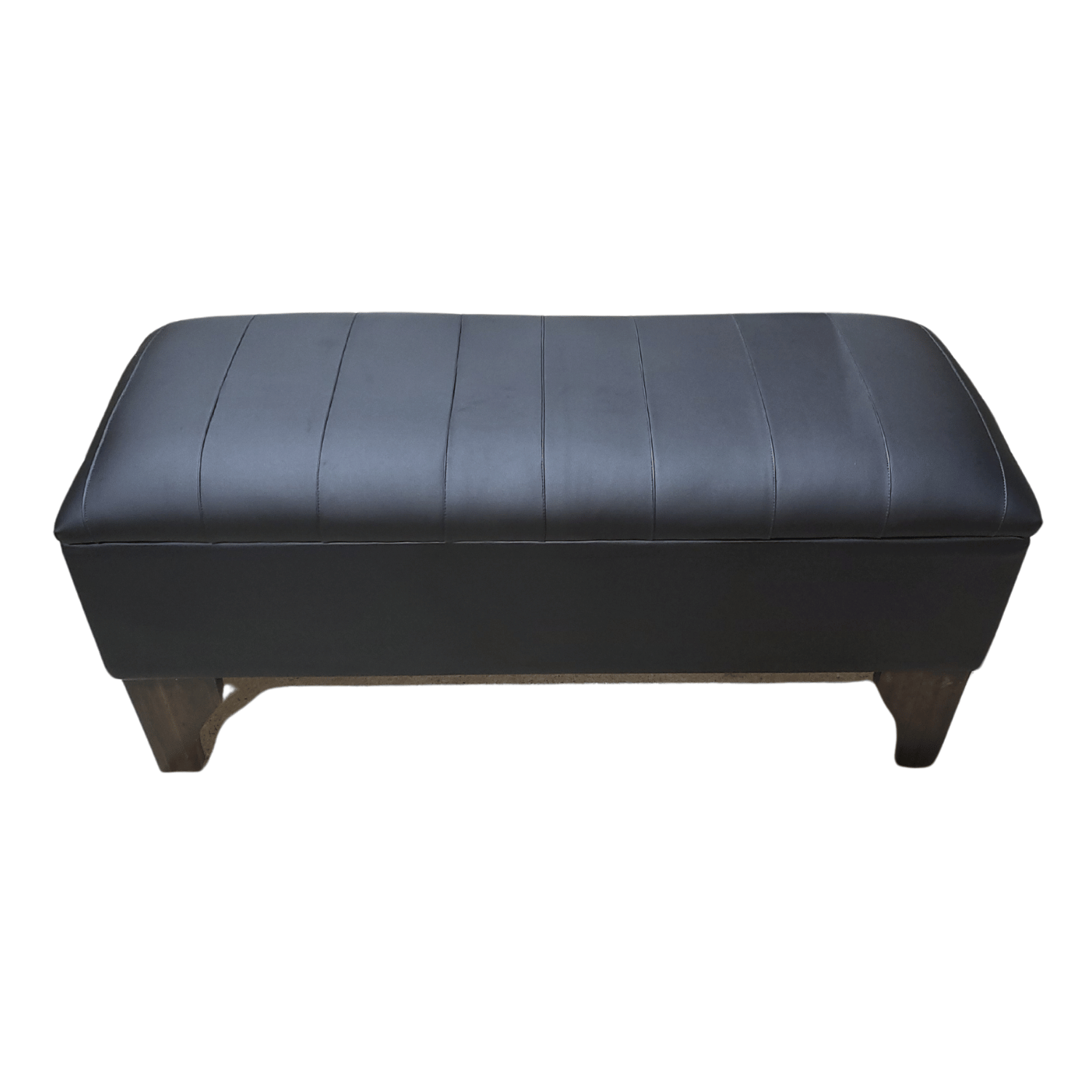 BANQUETA MUEBLES RIMAR BAUL LINEAL NEGRO ECO CUERO 105X40X45X20 - 5