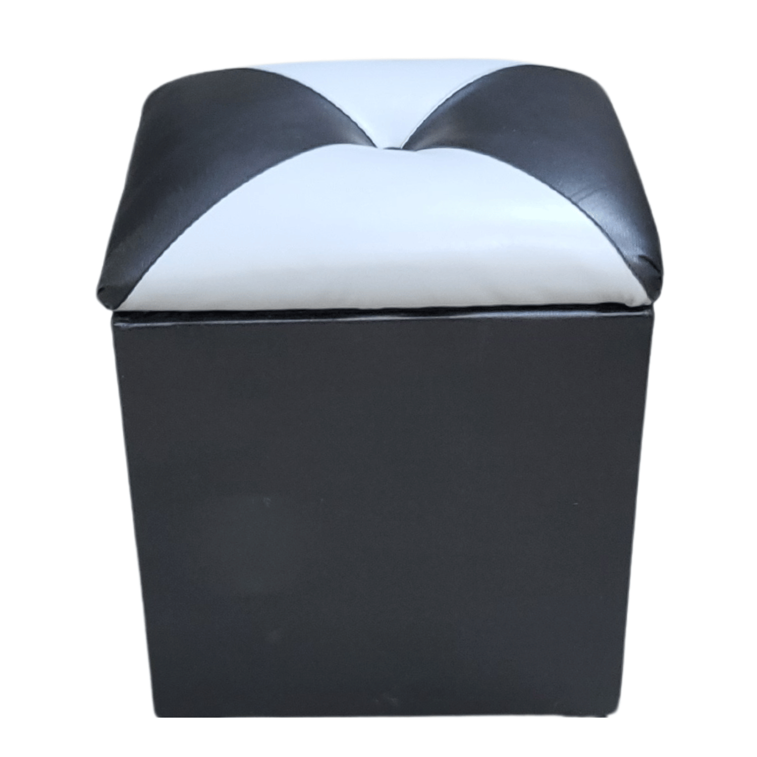POUF MUEBLES RIMAR BAUL DAMA BICOLOR ECO CUERO 33X40X50X30 - 5