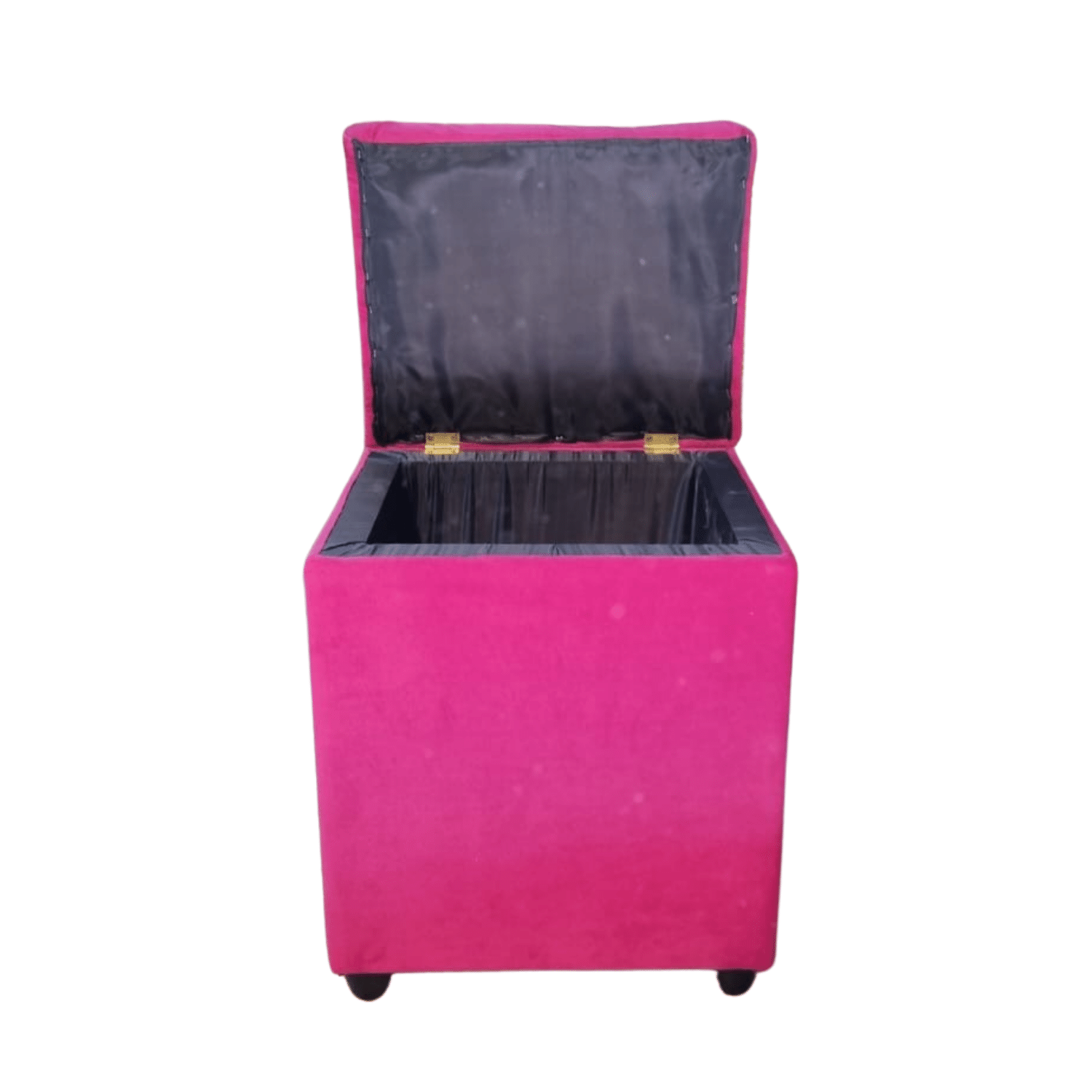 POUF MUEBLES RIMAR BAUL DIAMANTE FUCSIA FELPA33X40X50X30 - 5