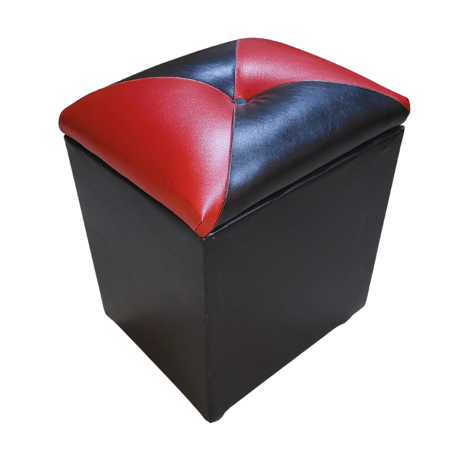 POUF MUEBLES RIMAR BAUL DAMA BICOLOR ECO CUERO33X40X50X30 - 2