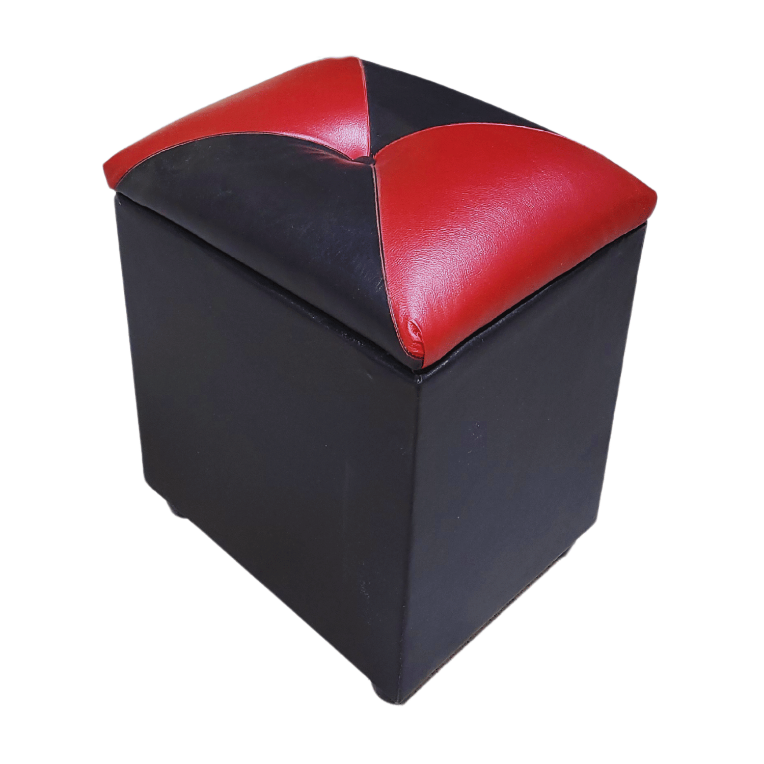 POUF MUEBLES RIMAR BAUL DAMA BICOLOR ECO CUERO33X40X50X30 - 3