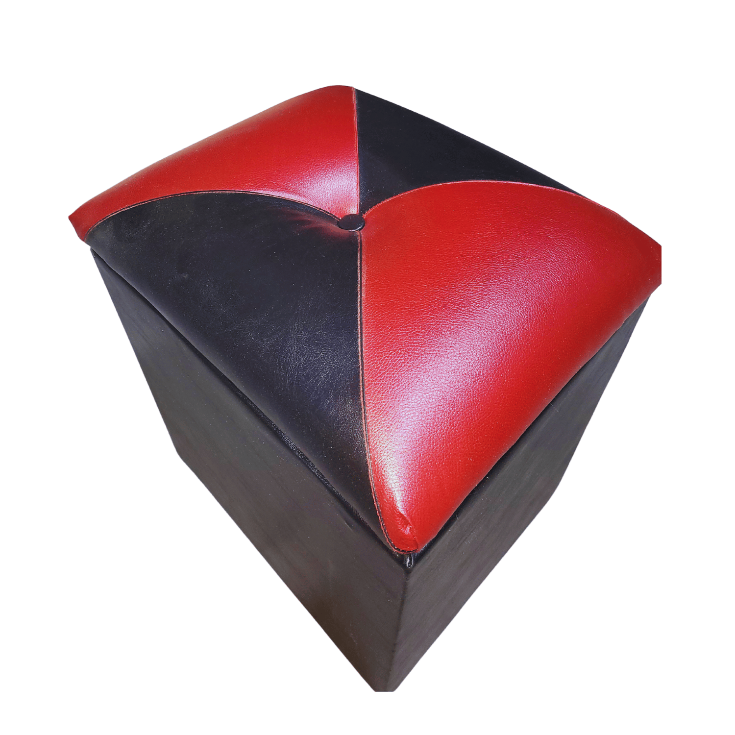 POUF MUEBLES RIMAR BAUL DAMA BICOLOR ECO CUERO33X40X50X30 - 4