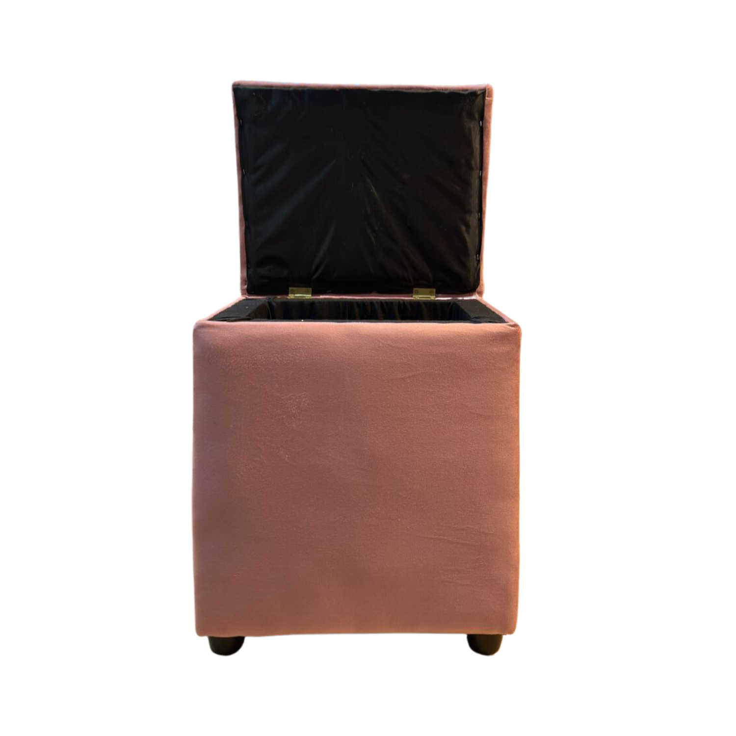 POUF MUEBLES RIMAR BAUL PALO ROSA DIAMANTE FELPA 33X40X50X30 - 5
