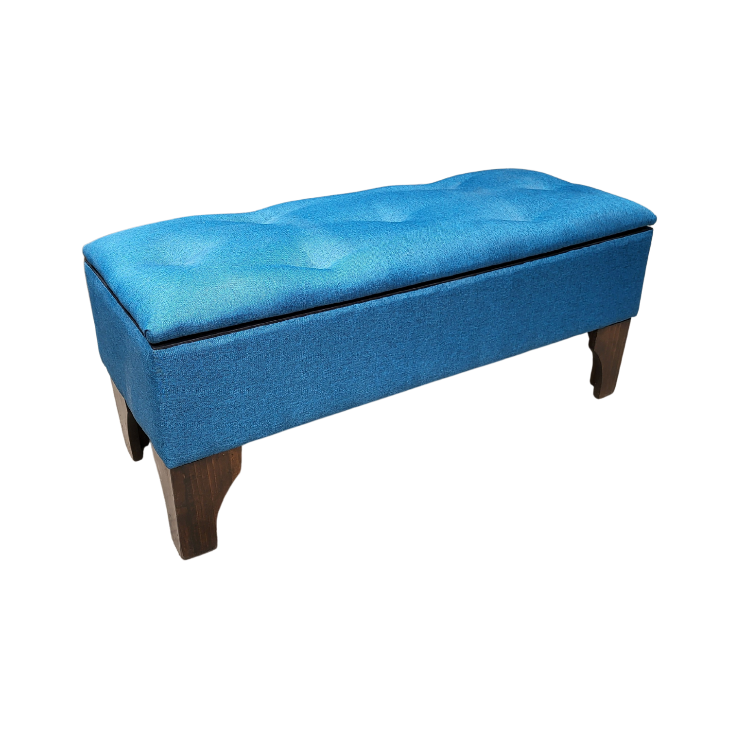 BANQUETA MUEBLES RIMAR BAUL BOTONE CALIPSO LINO 105X40X45X20 - 2