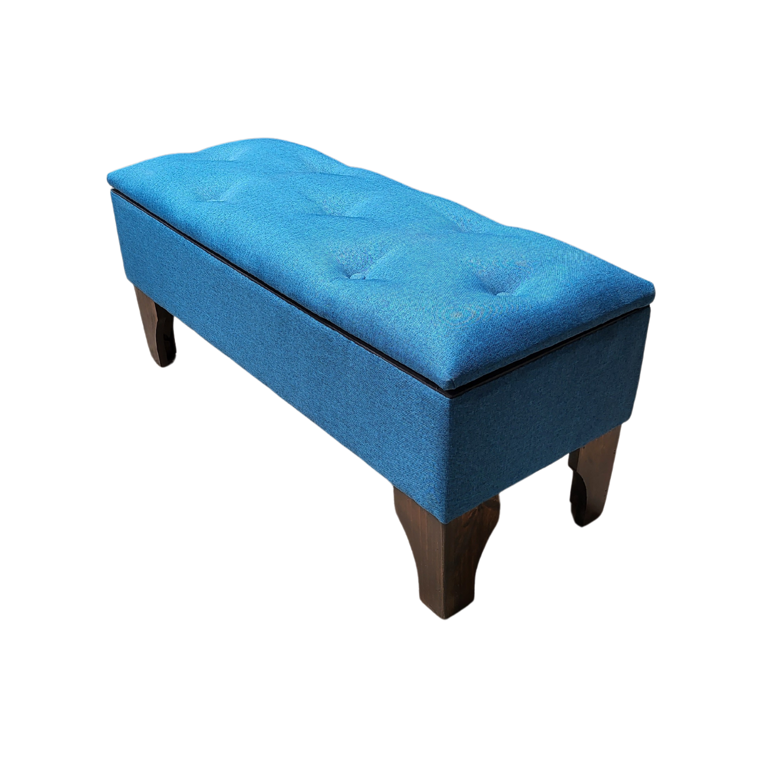 BANQUETA MUEBLES RIMAR BAUL BOTONE CALIPSO LINO 105X40X45X20 - 3