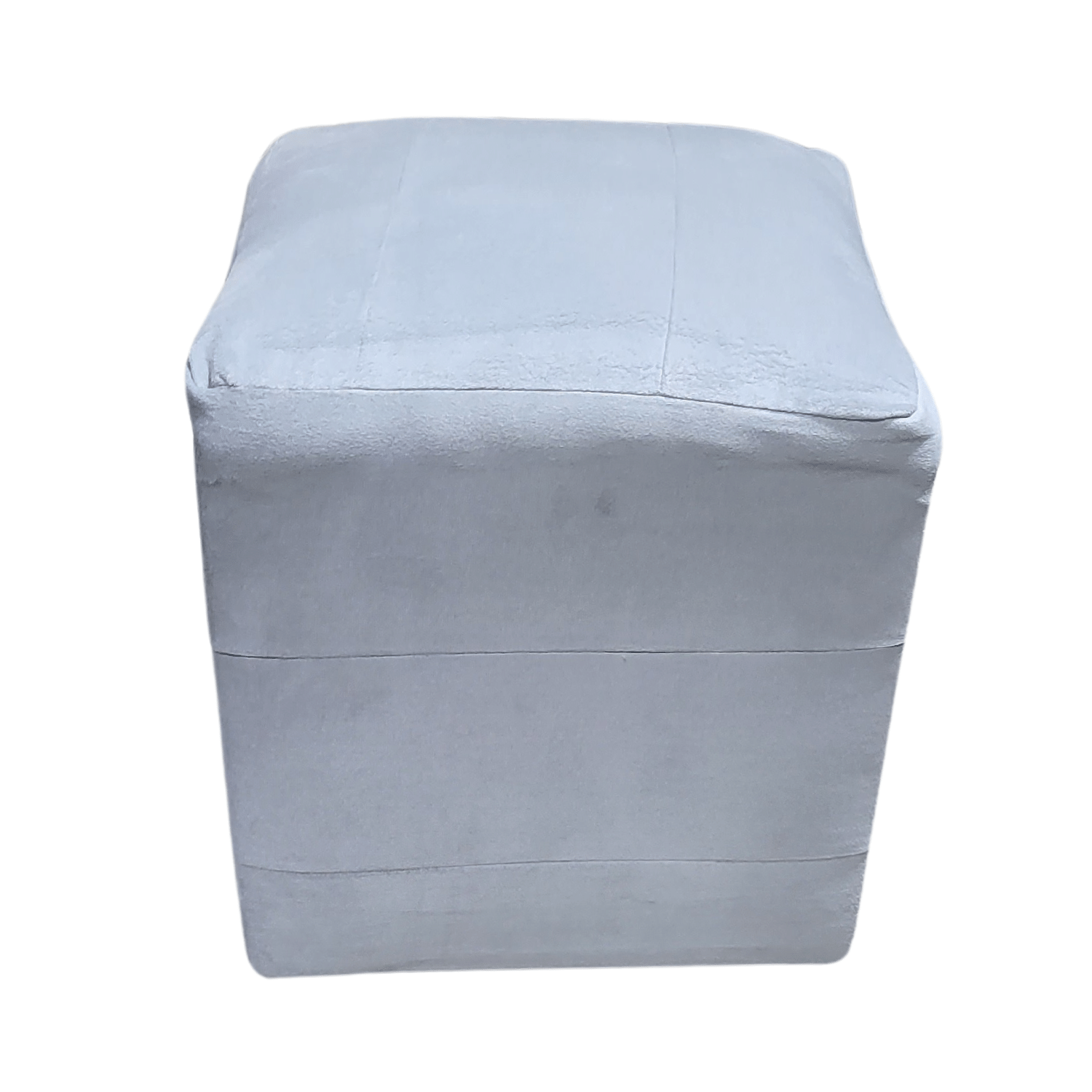 POUF MUEBLES RIMAR FELPA MULTICOLOR GRIS PERLA 35X35X42 - 2