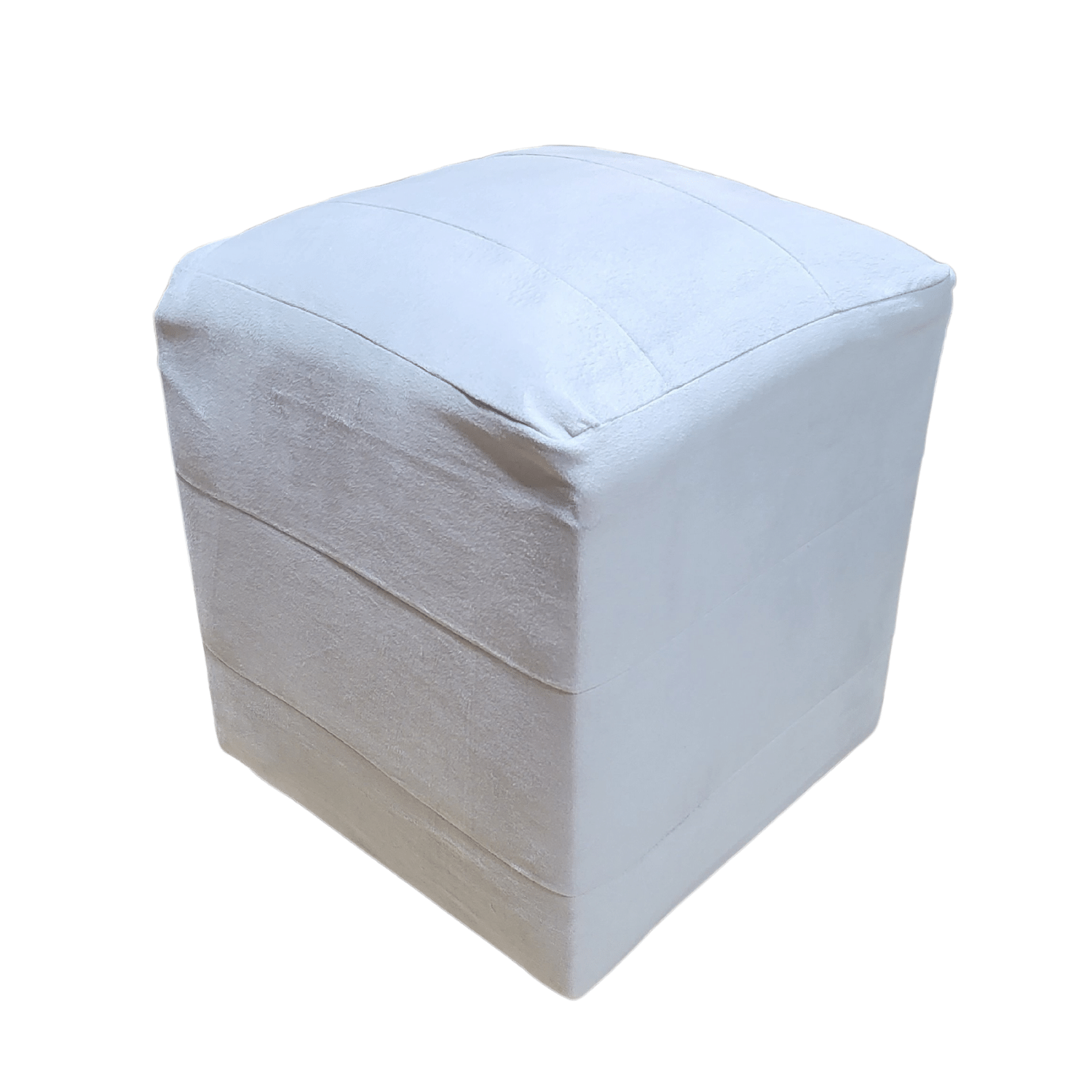 POUF MUEBLES RIMAR FELPA MULTICOLOR GRIS PERLA 35X35X42 - 4