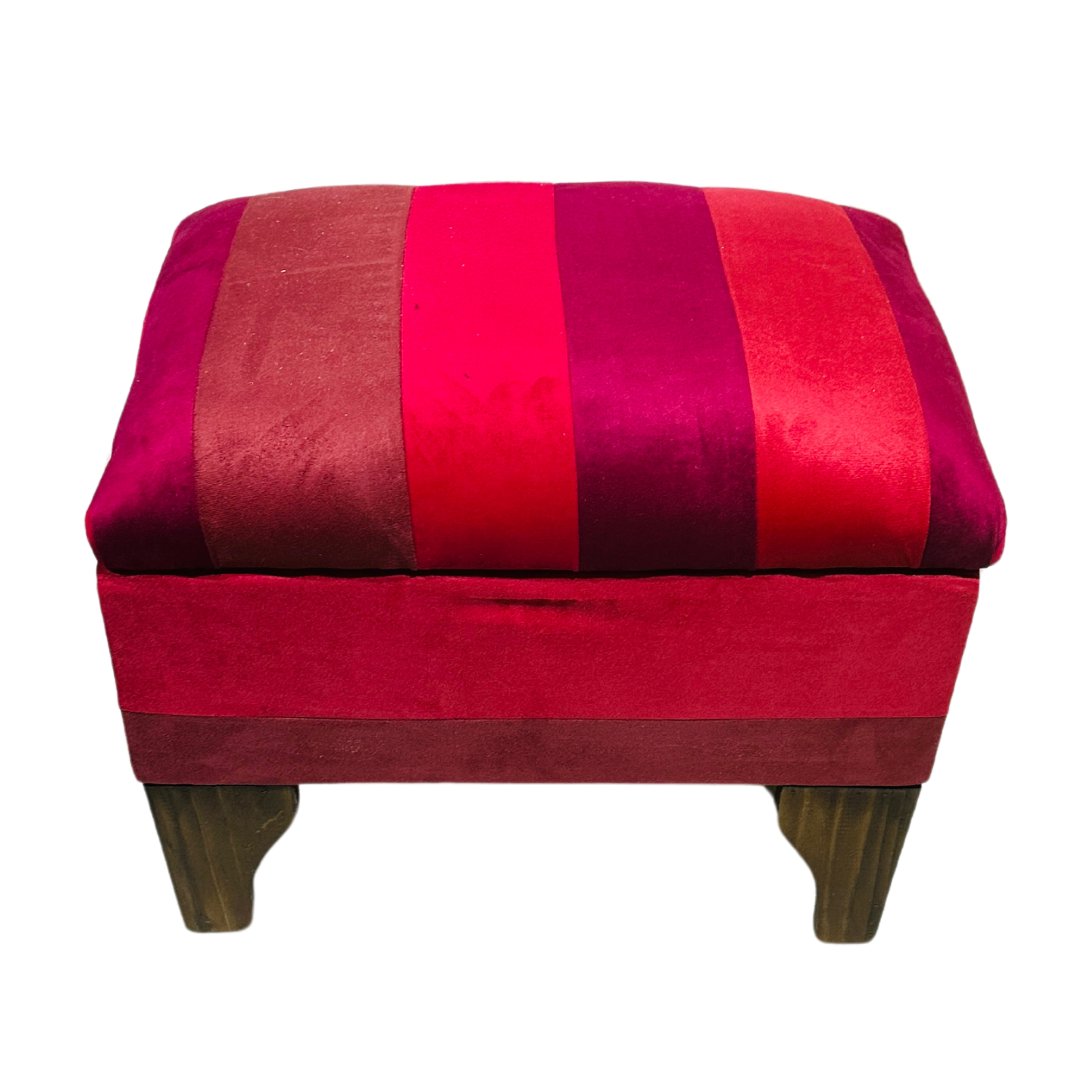 BANQUETA MUEBLES RIMAR FELPA MULTICOLOR BAUL BICOLOR 60X40X45X20 - 4