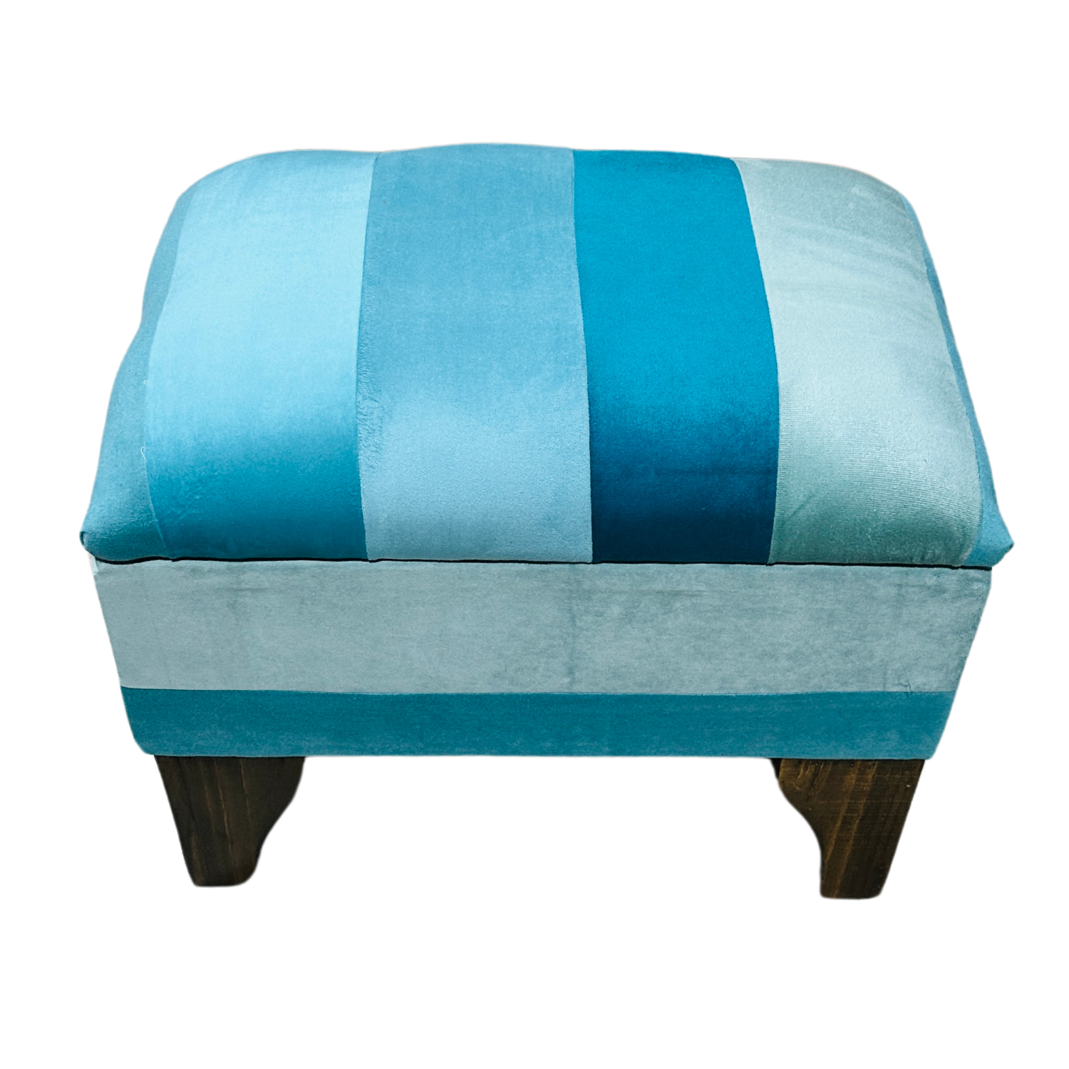 BANQUETA MUEBLES RIMAR FELPA MULTICOLOR BAUL BICOLOR 60X40X45X20 - 4