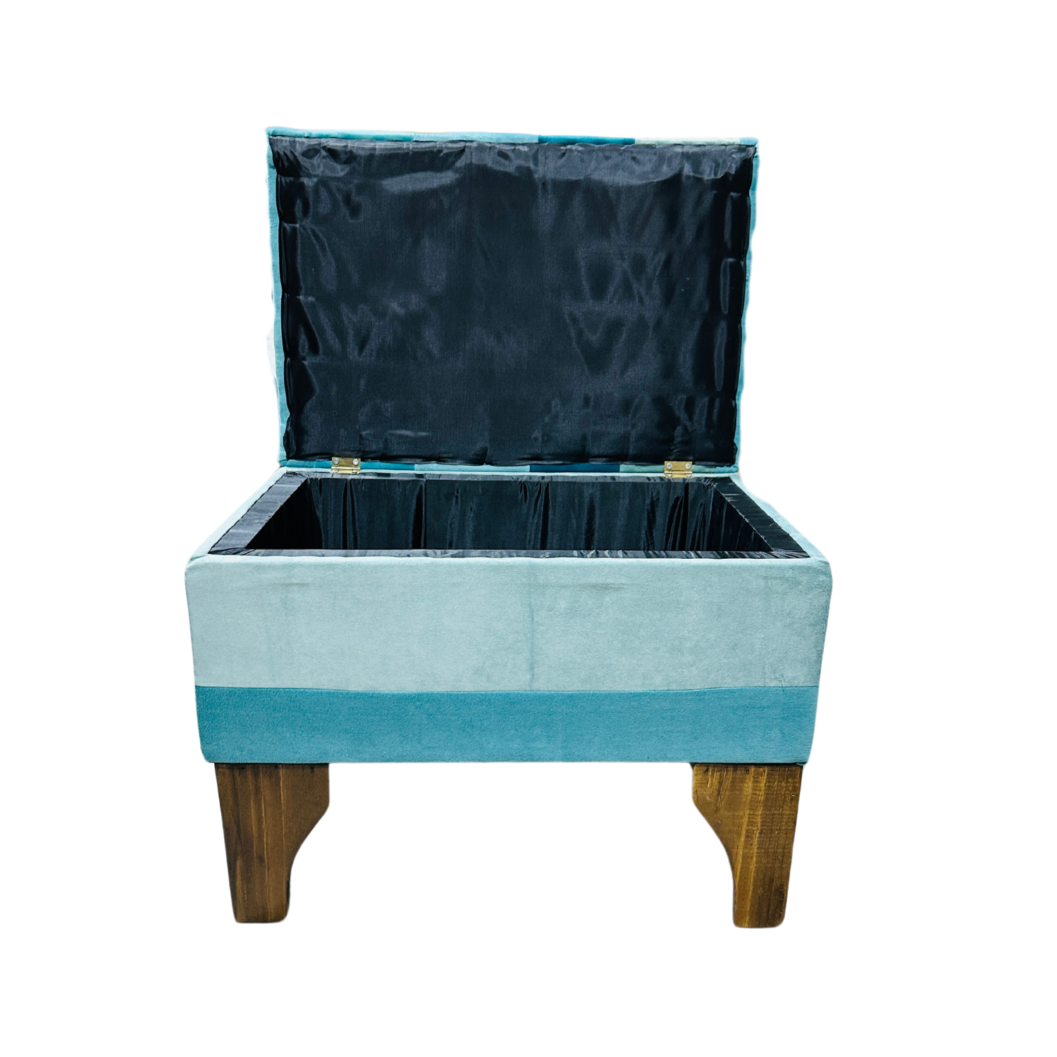 BANQUETA MUEBLES RIMAR FELPA MULTICOLOR BAUL BICOLOR 60X40X45X20 - 5
