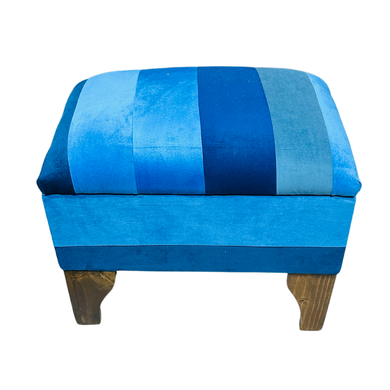 BANQUETA MUEBLES RIMAR FELPA MULTICOLOR BAUL BICOLOR 60X40X45X20 - 4