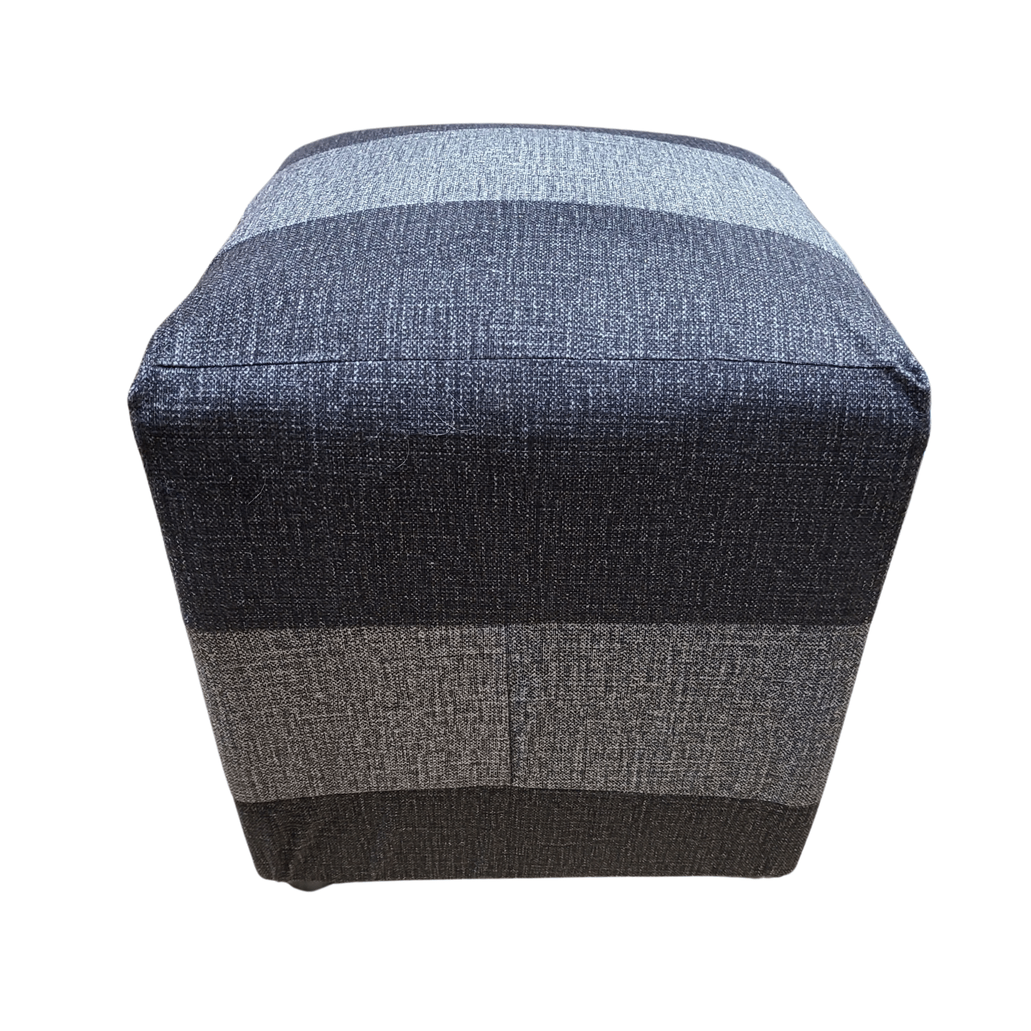 POUF MUEBLES RIMAR FELPA MULTICOLOR BICOLOR GRISES CAVANCHA 35X35X42 - 4