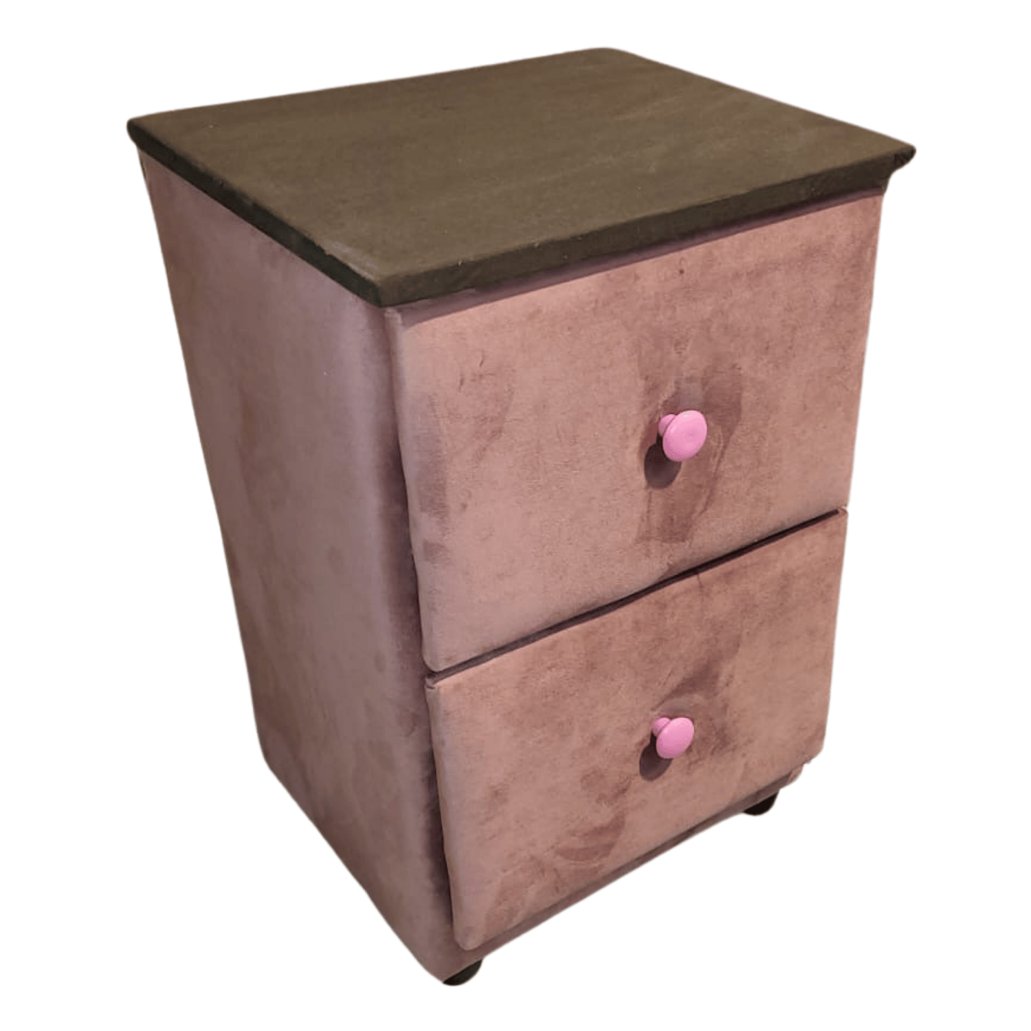 VELADOR MUEBLES RIMAR MDF PALO ROSA DOBLE CAJON FELPA - 2