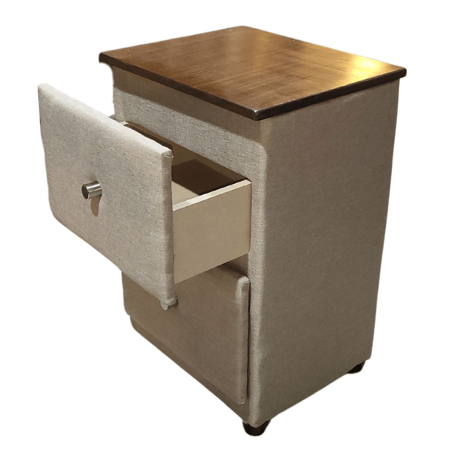 VELADOR MUEBLES RIMAR MDF BEIGE DOBLE CAJON LINO - 4