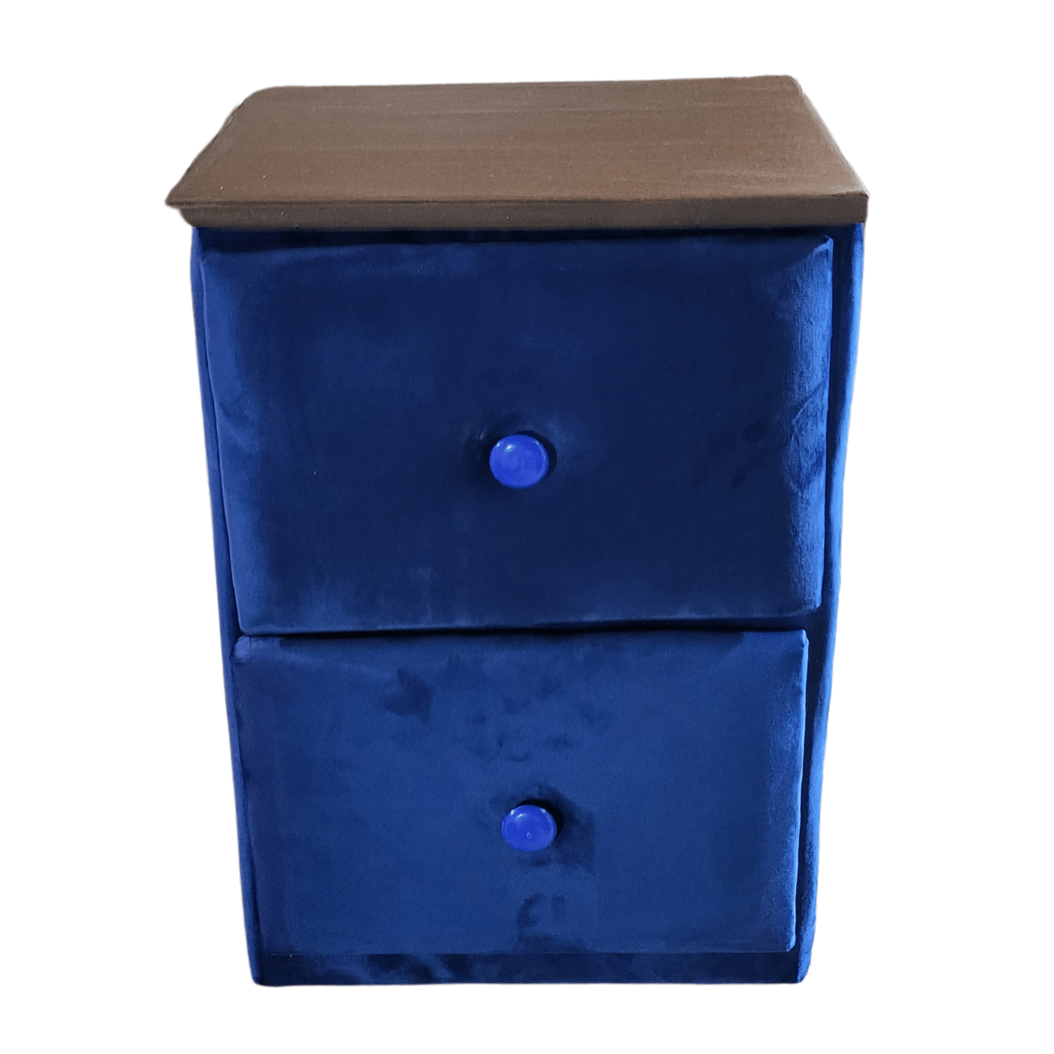 VELADOR MUEBLES RIMAR MDF AZUL MARINO DOBLE CAJON - 1