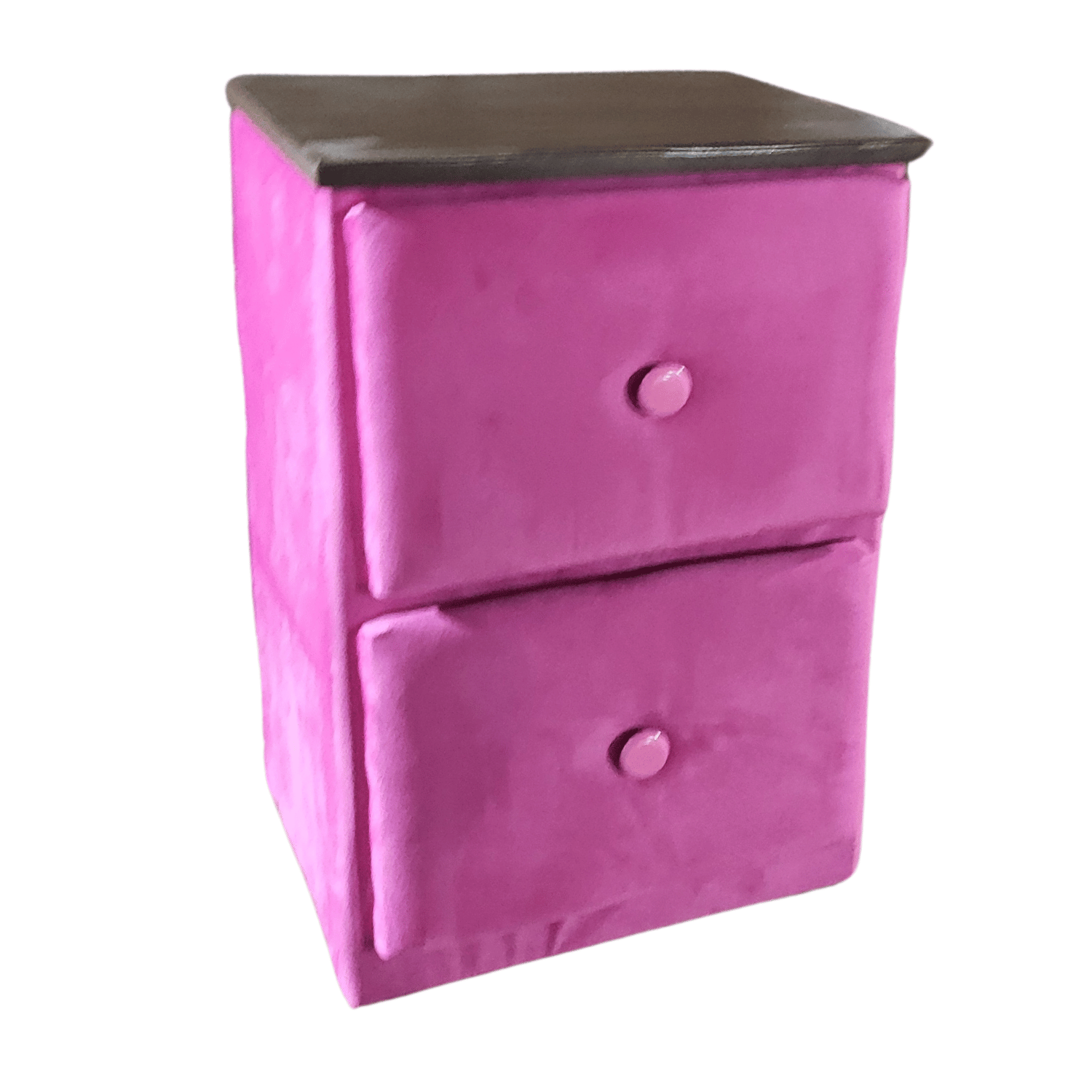 VELADOR MUEBLES RIMAR MDF FUCSIA DOBLE CAJON FELPA - 2