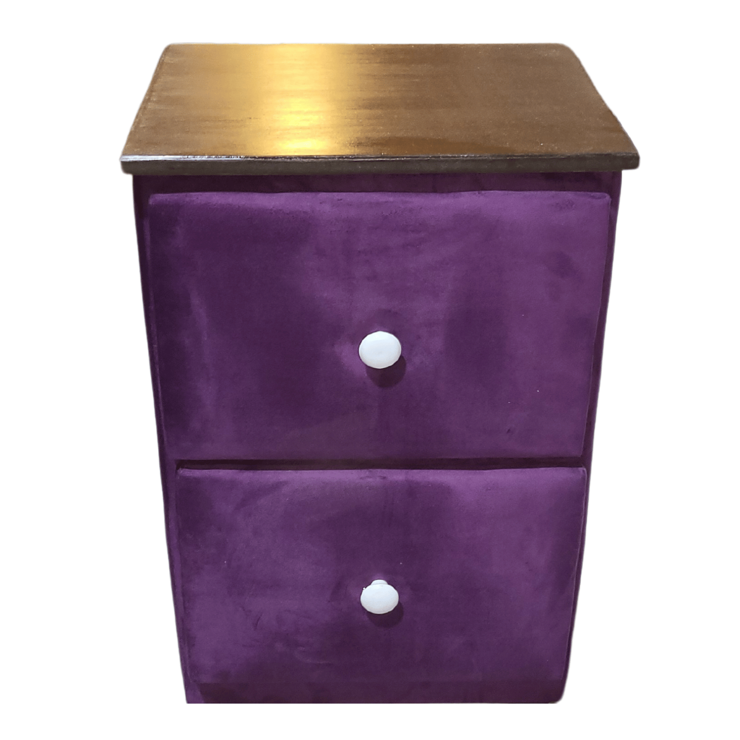 VELADOR MUEBLES RIMAR MDF MORADO DOBLE FELPA CAJON - 1