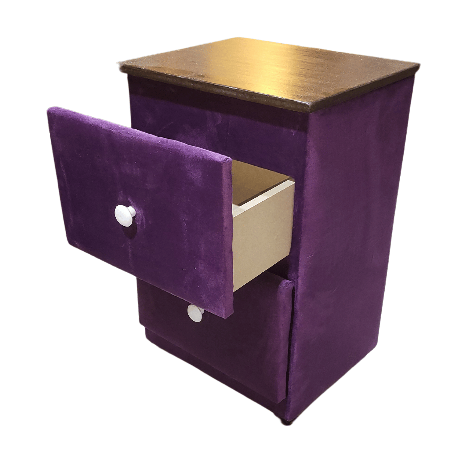 VELADOR MUEBLES RIMAR MDF MORADO DOBLE FELPA CAJON - 4
