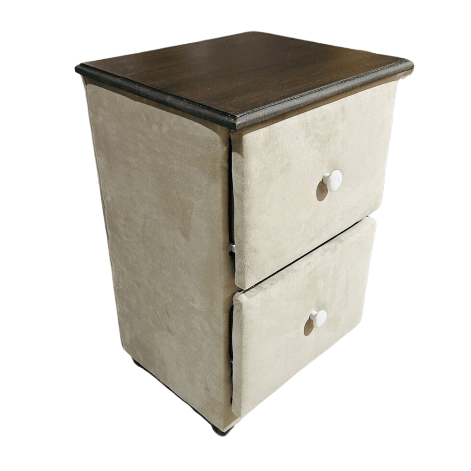 VELADOR MUEBLES RIMAR MDF BEIGE DOBLE CAJON FELPA - 2