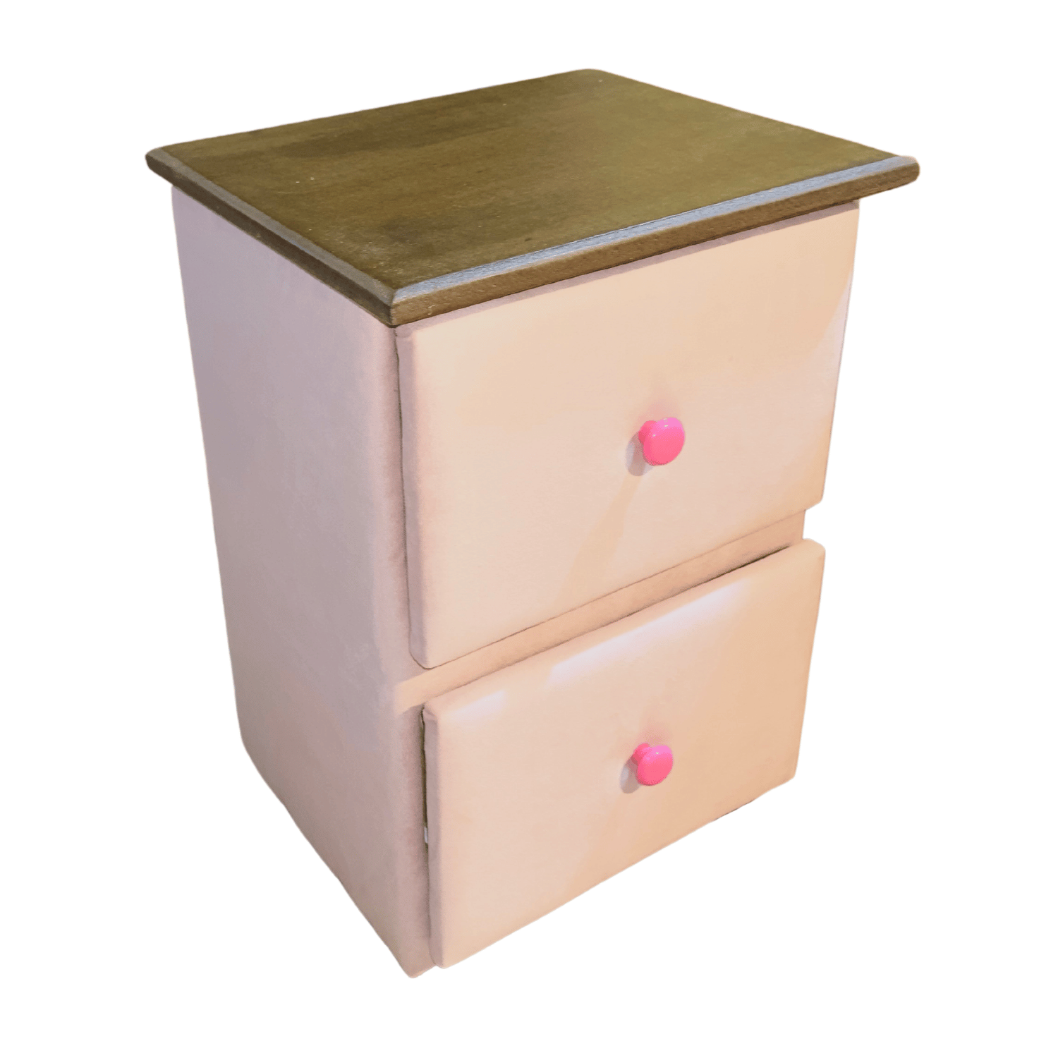 VELADOR MUEBLES RIMAR MDF ROSA DOBLE CAJON PASTEL FELPA - 2