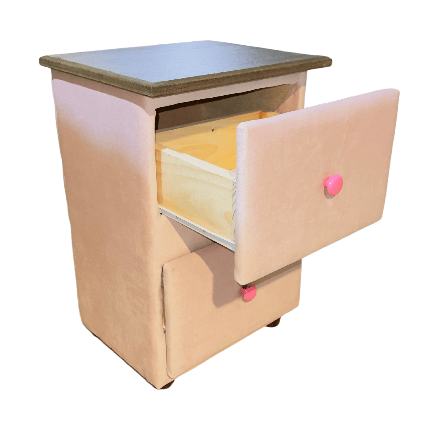 VELADOR MUEBLES RIMAR MDF ROSA DOBLE CAJON PASTEL FELPA - 4