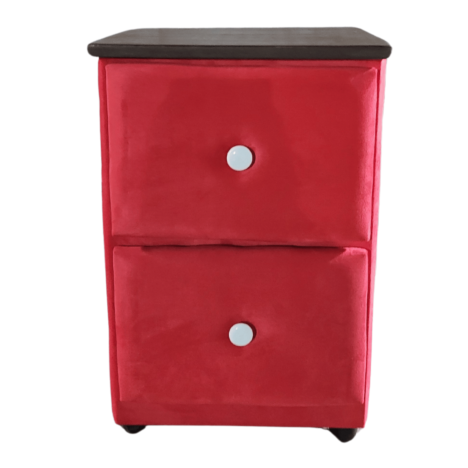 VELADOR MUEBLES RIMAR MDF ROJO DOBLE CAJON FELPA - 1