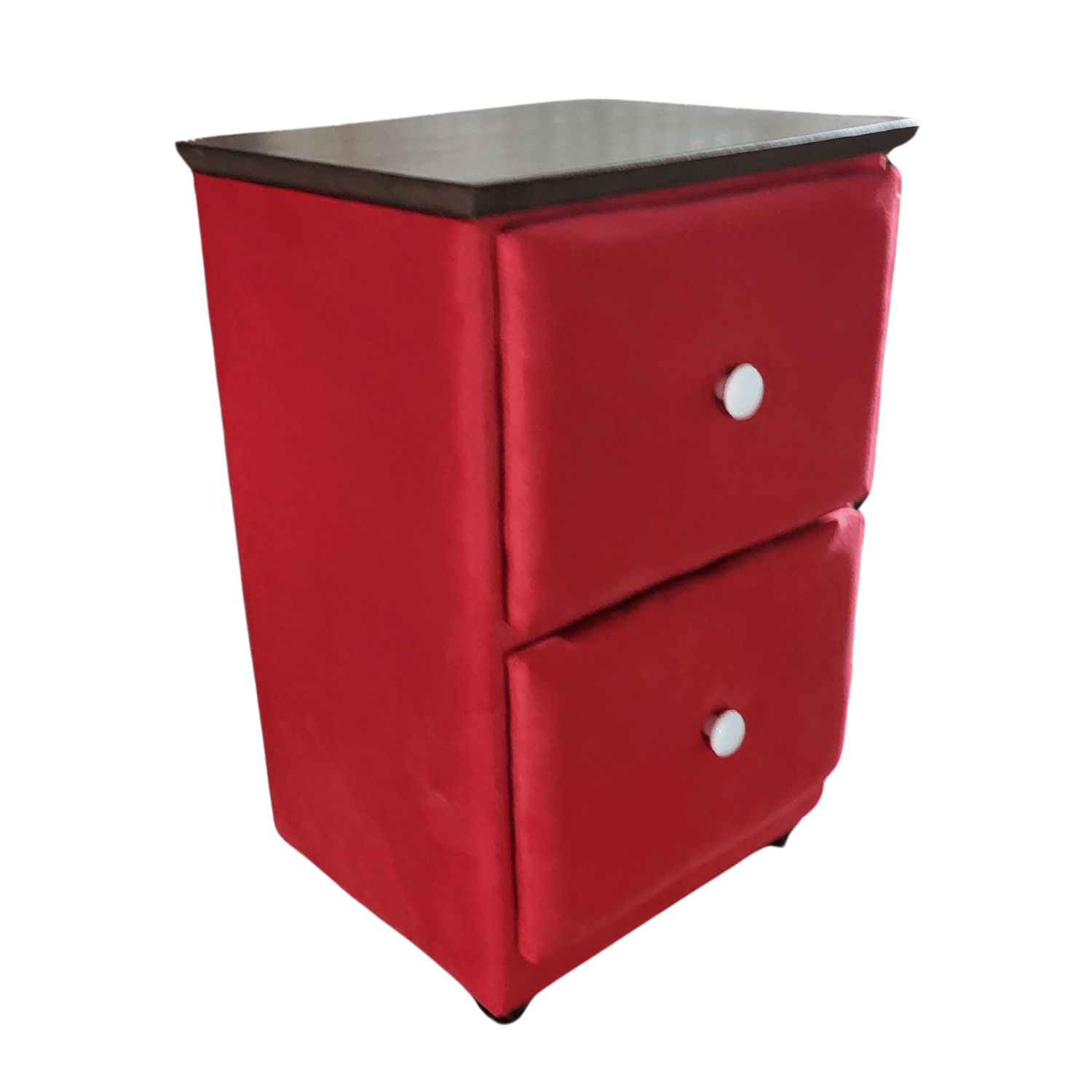 VELADOR MUEBLES RIMAR MDF ROJO DOBLE CAJON FELPA - 2