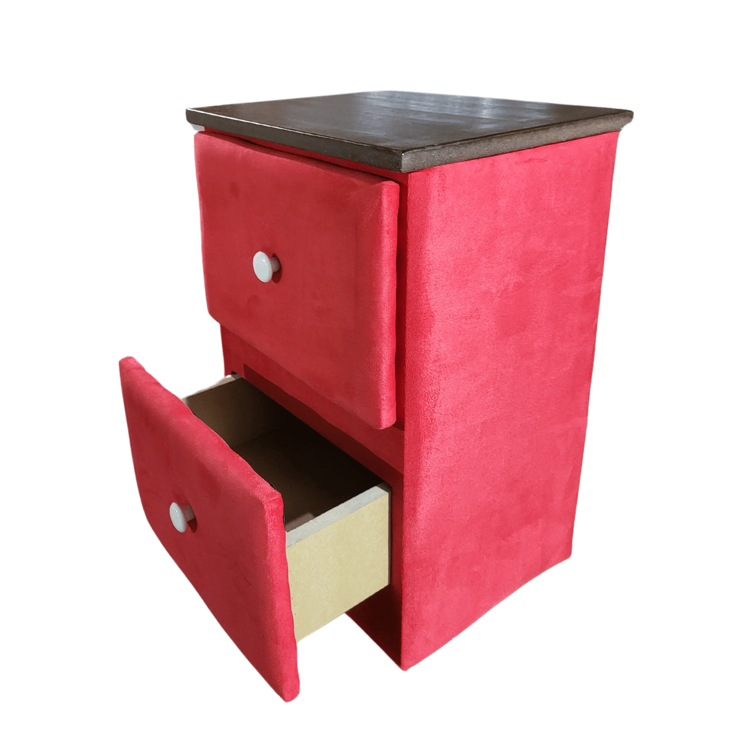 VELADOR MUEBLES RIMAR MDF ROJO DOBLE CAJON FELPA - 4
