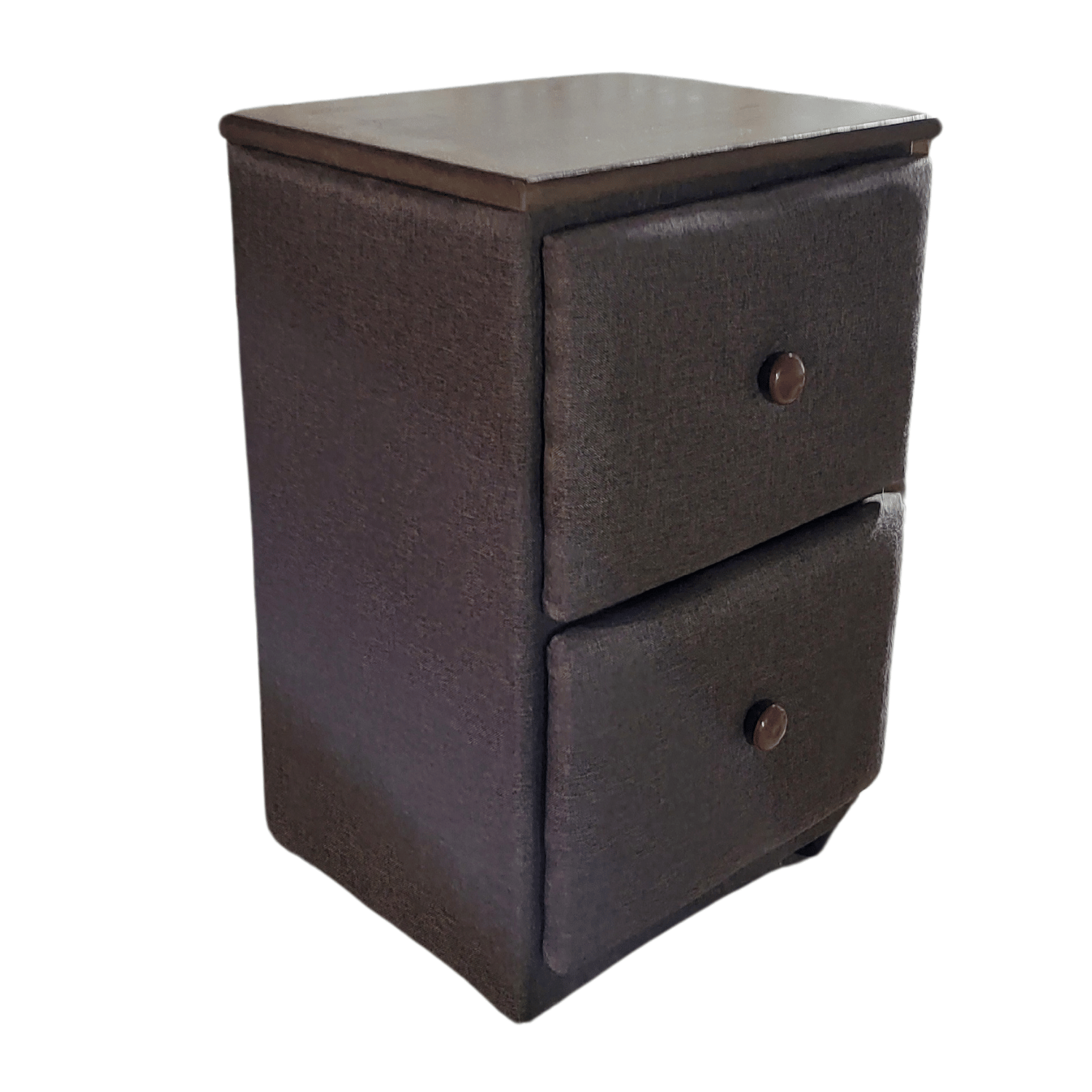VELADOR MUEBLES RIMAR MDF CAFÉ DOBLE CAJON LINO - 2