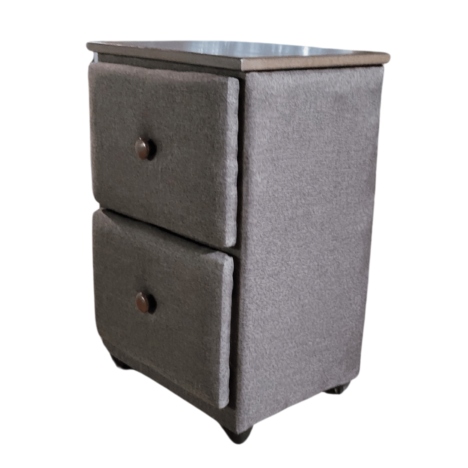 VELADOR MUEBLES RIMAR MDF CAFÉ DOBLE CAJON LINO - 3