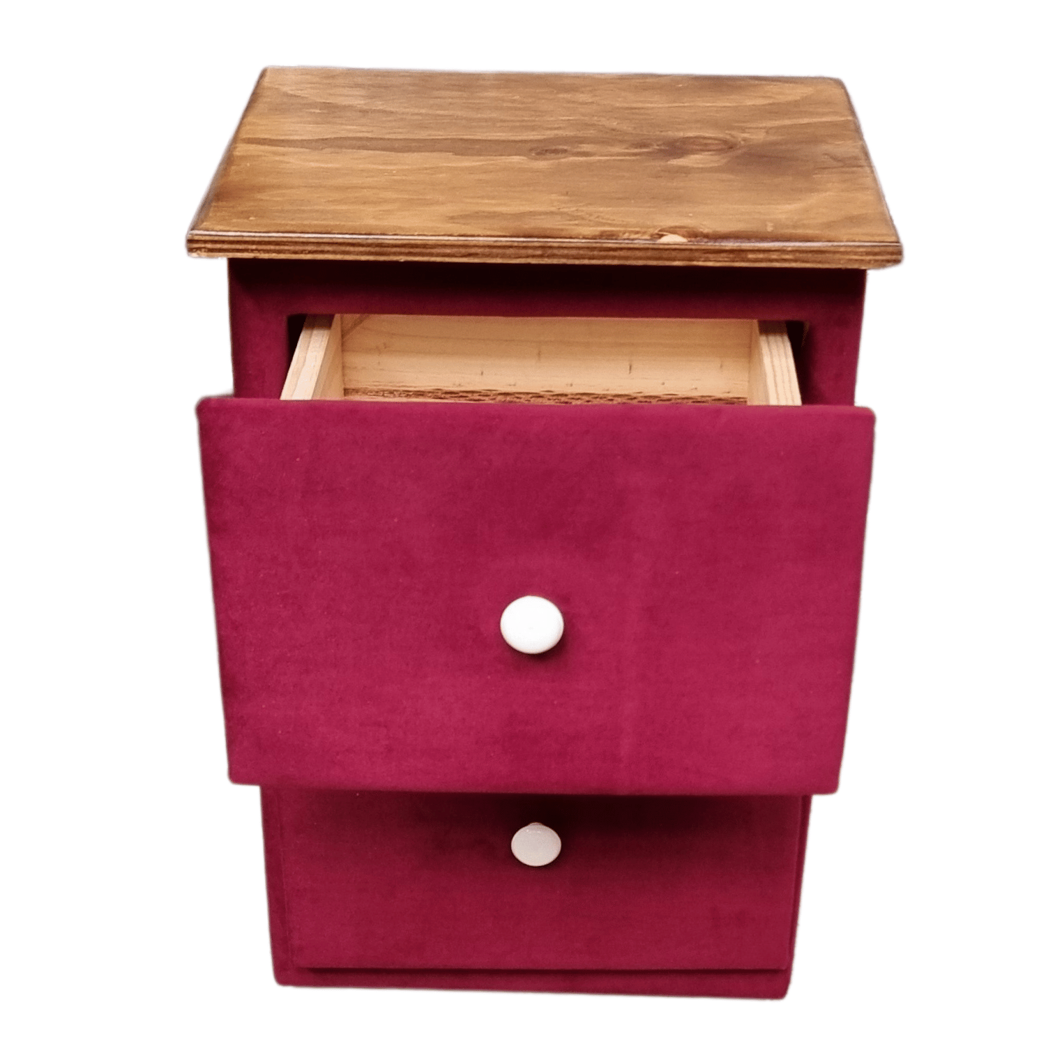 VELADOR MUEBLES RIMAR MDF BURDEO DOBLE CAJON FELPA - 4