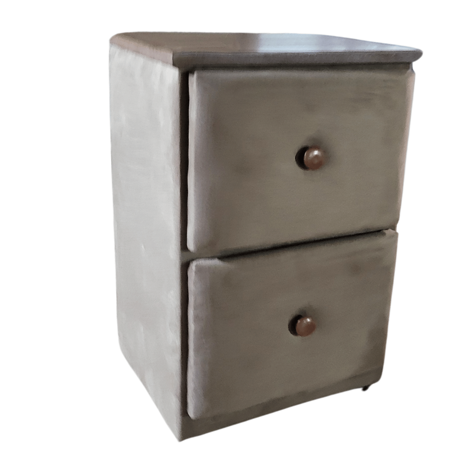 VELADOR MUEBLES RIMAR MDF CHOCOLATE DOBLE CAJON FELPA - 2