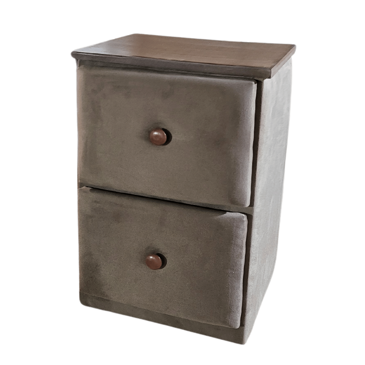 VELADOR MUEBLES RIMAR MDF CHOCOLATE DOBLE CAJON FELPA - 3