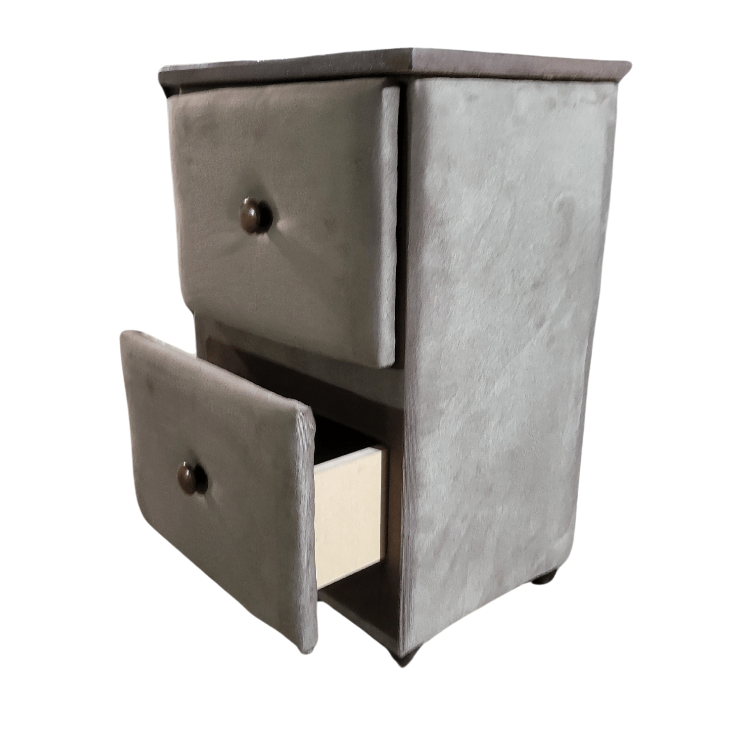 VELADOR MUEBLES RIMAR MDF CHOCOLATE DOBLE CAJON FELPA - 4