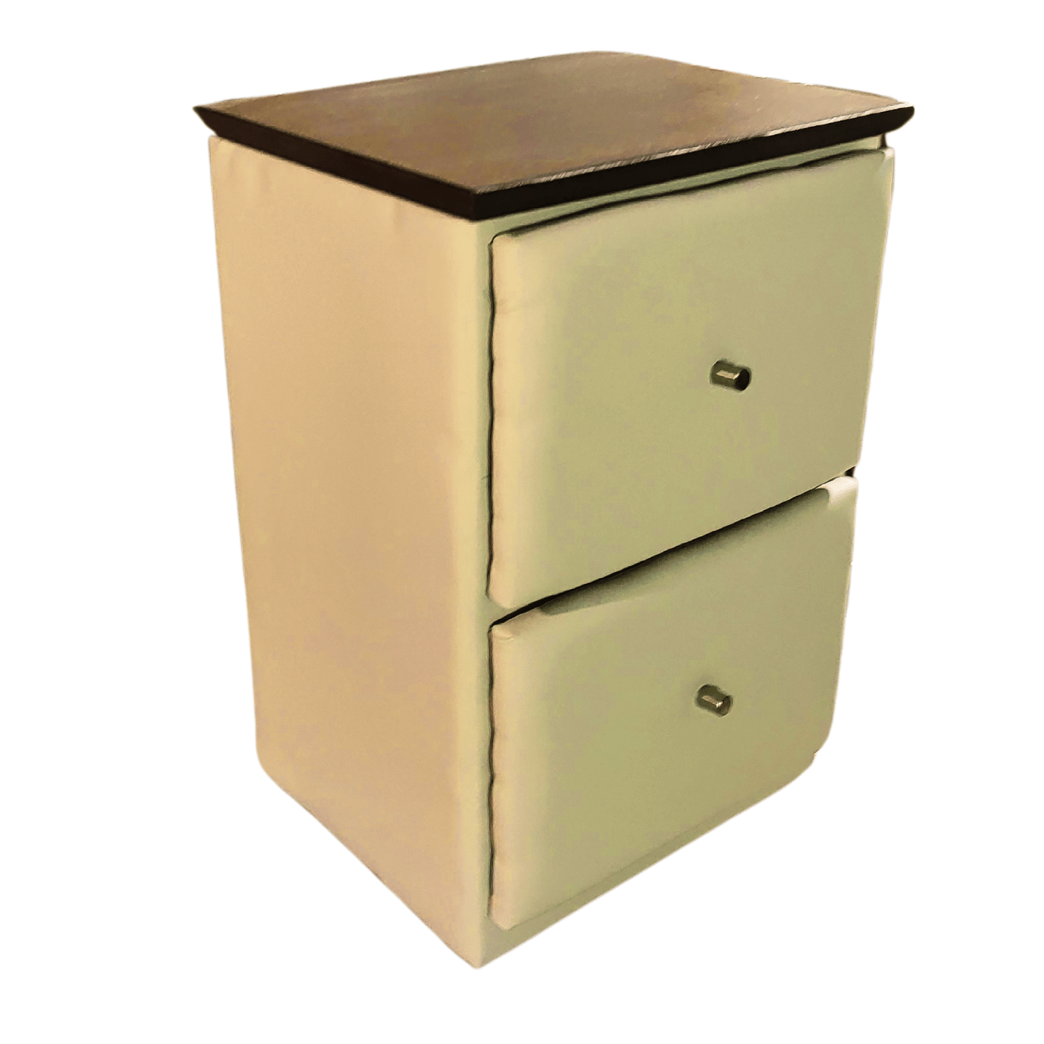 VELADOR MUEBLES RIMAR MDF BEIGE DOBLE ECO CUERO CAJON - 2