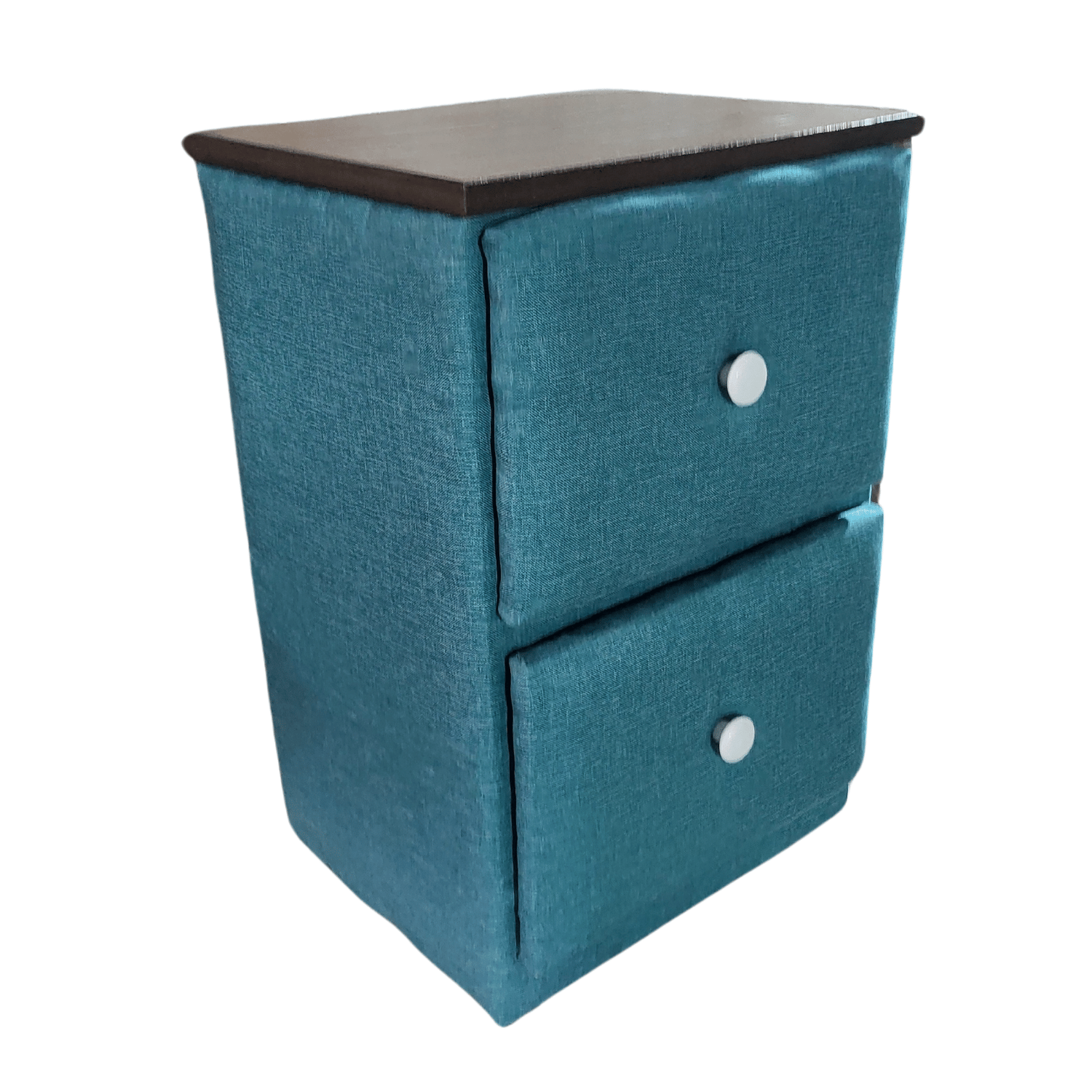 VELADOR MUEBLES RIMAR MDF TURQUESA DOBLE CAJON LINO - 2