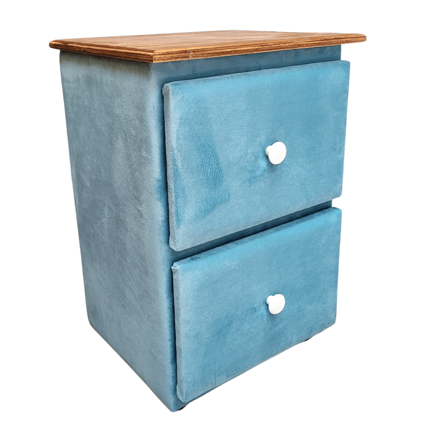VELADOR MUEBLES RIMAR MDF TURQUESA DOBLE CAJON FELPA - 2