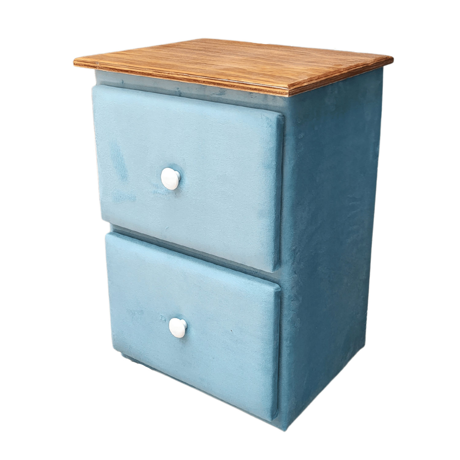 VELADOR MUEBLES RIMAR MDF TURQUESA DOBLE CAJON FELPA - 3