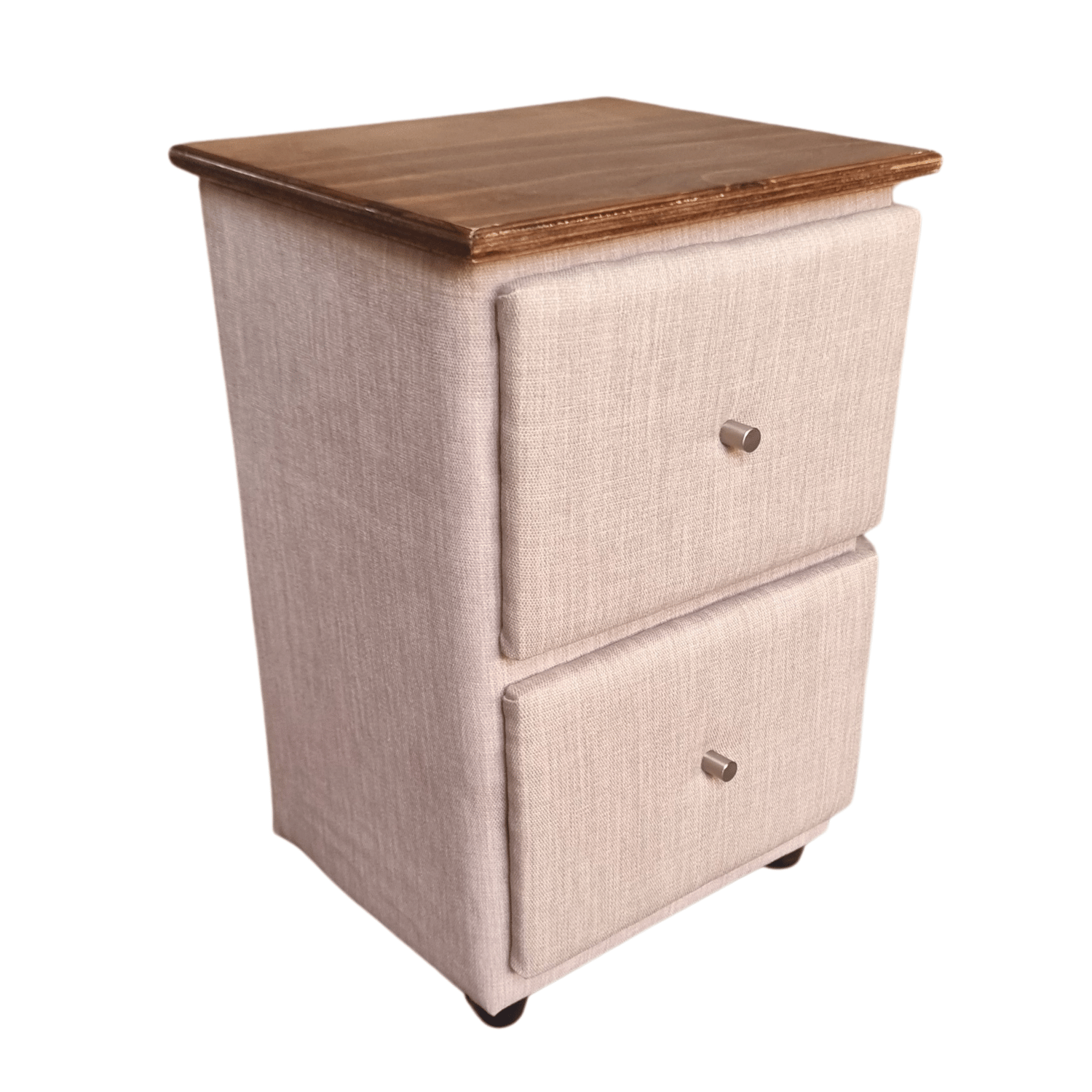 VELADOR MUEBLES RIMAR MDF CRUDO DOBLE CAJON LINO - 2