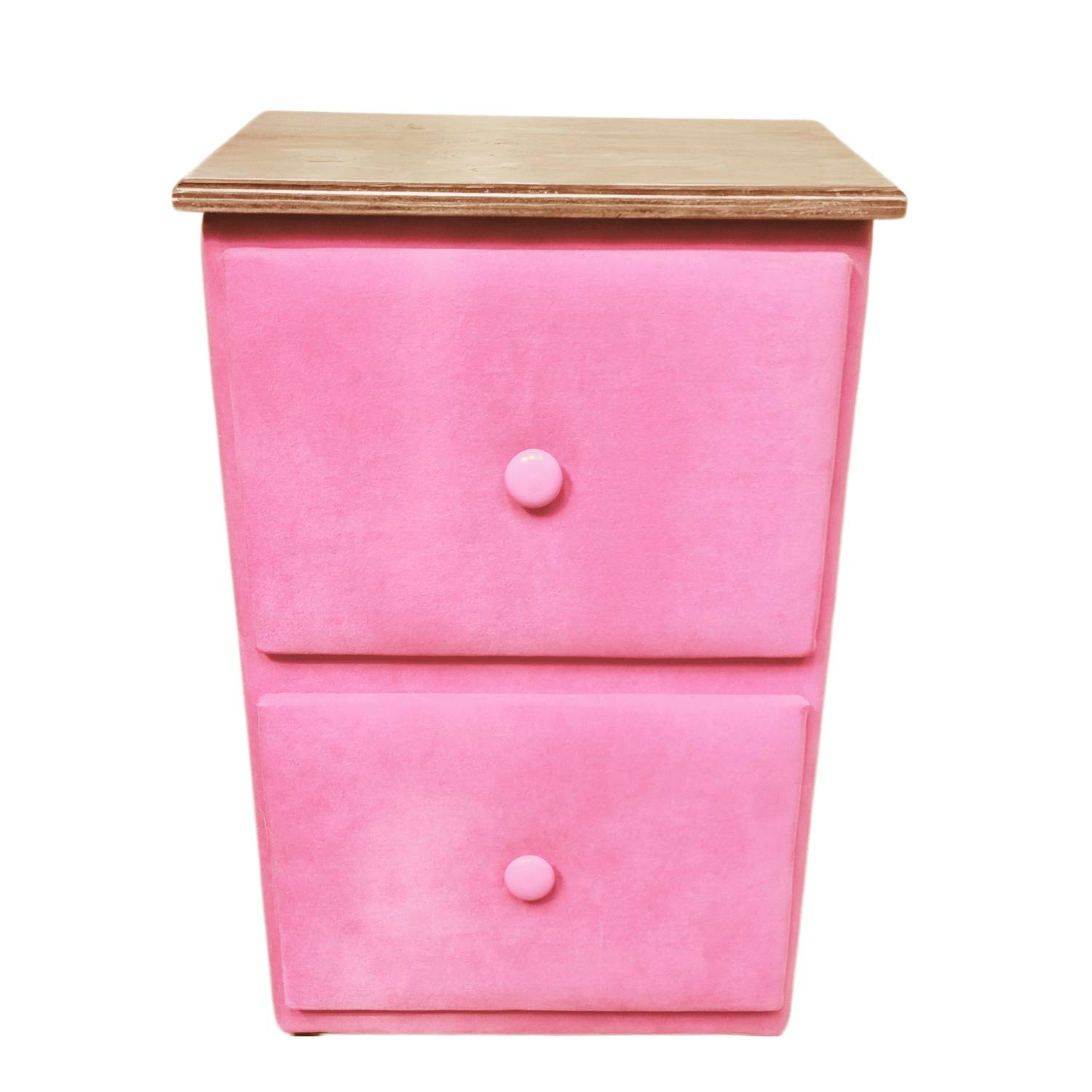 VELADOR MUEBLES RIMAR MDF ROSADO DOBLE CAJON CLARO FELPA - 1