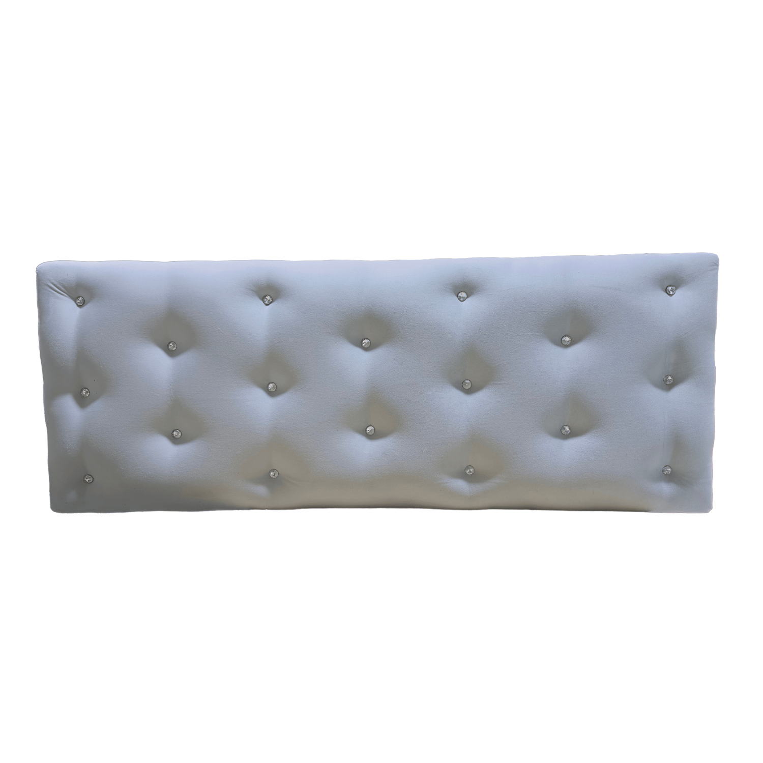 RESPALDO 2 PLAZAS GRIS PERLA FELPA DIAMANTE RIMAR - 2