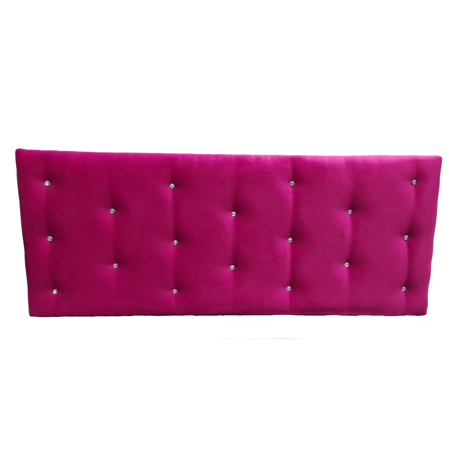 RESPALDO 2 PLAZAS FUCSIA FELPA DIAMANTE RIMAR - 2