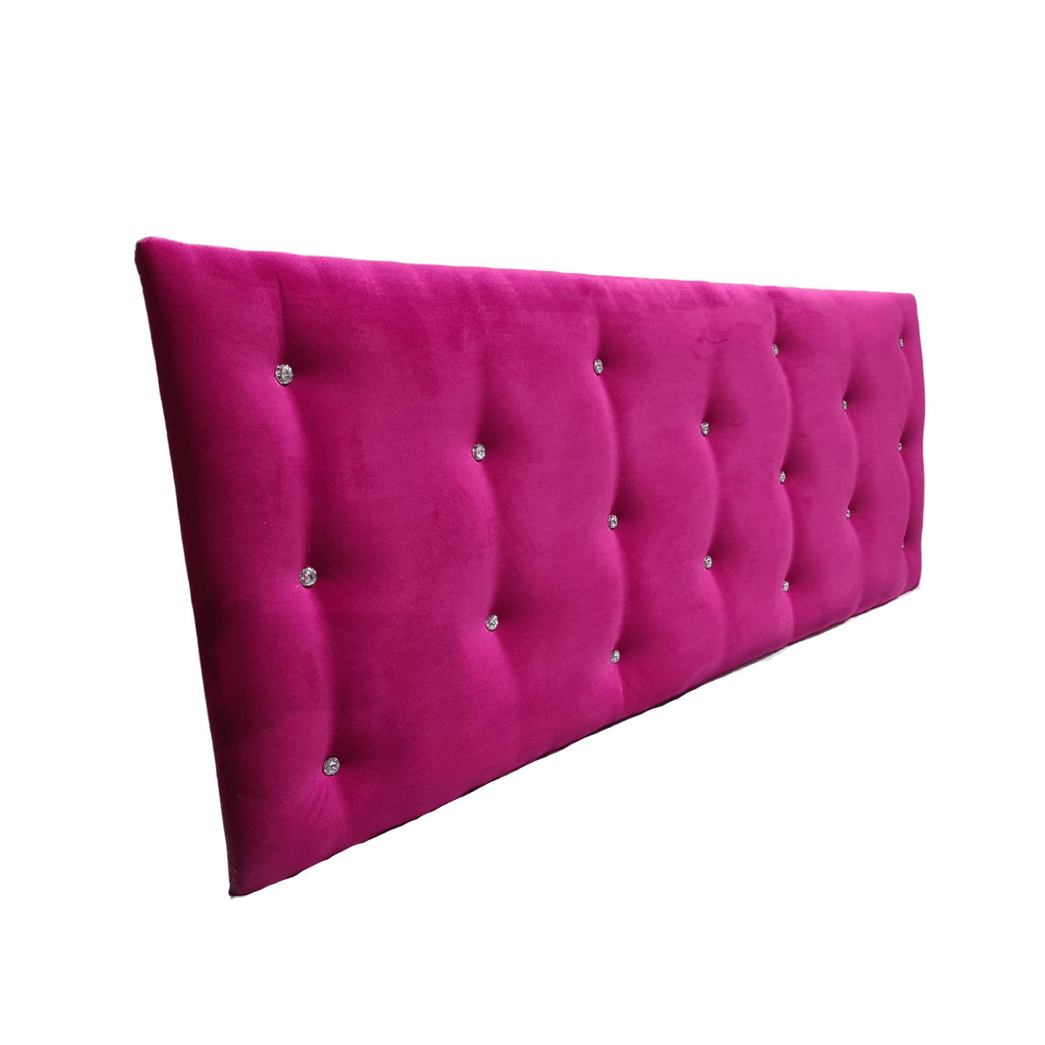 RESPALDO 2 PLAZAS FUCSIA FELPA DIAMANTE RIMAR - 3