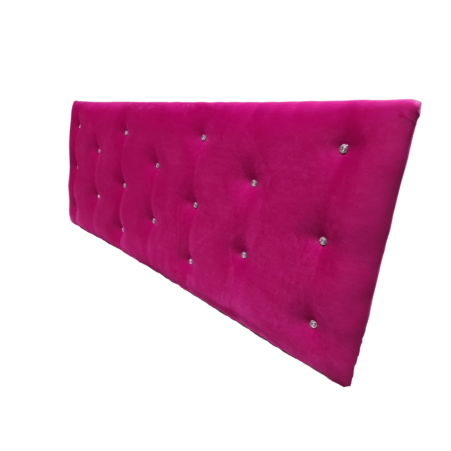 RESPALDO 2 PLAZAS FUCSIA FELPA DIAMANTE RIMAR - 4