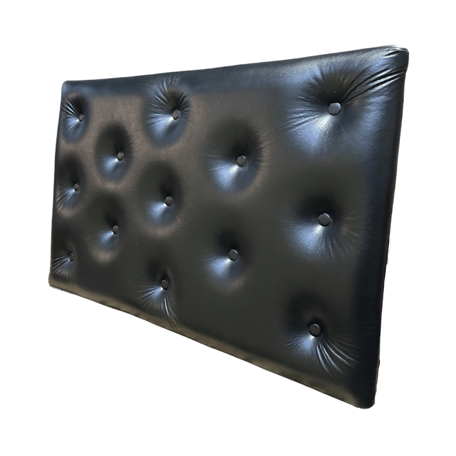 RESPALDO MUEBLES RIMAR 1 PLAZA ECO CUERO NEGRO - 4