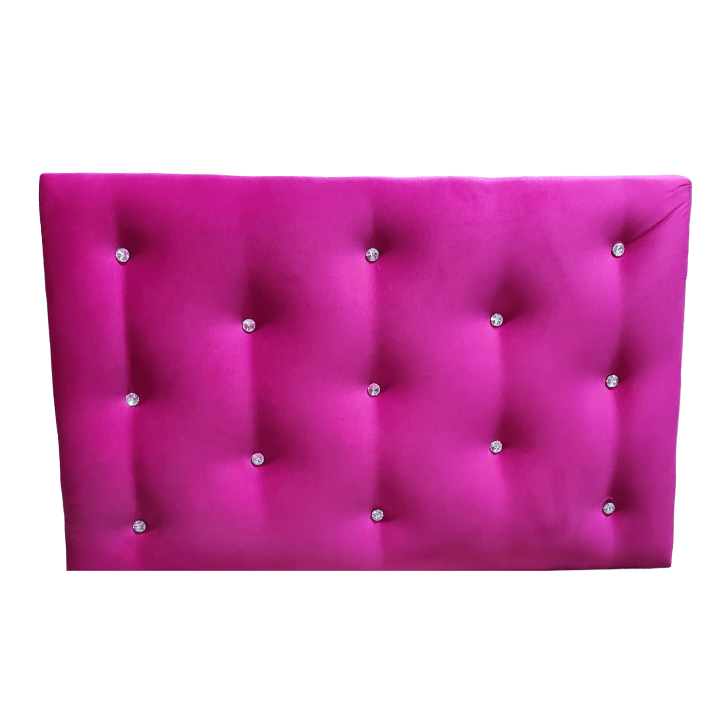 RESPALDO MUEBLES RIMAR DIAMANTE 1 PLAZA FELPA FUCSIA - 2